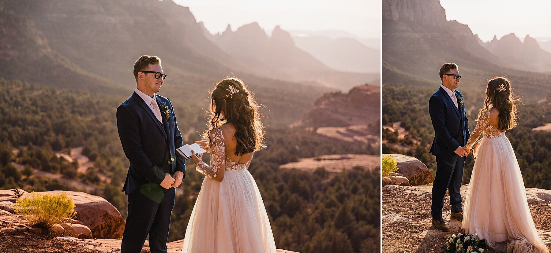 Sunset Sedona Elopement | Elopement Photographer + Videographer | Vow of the Wild