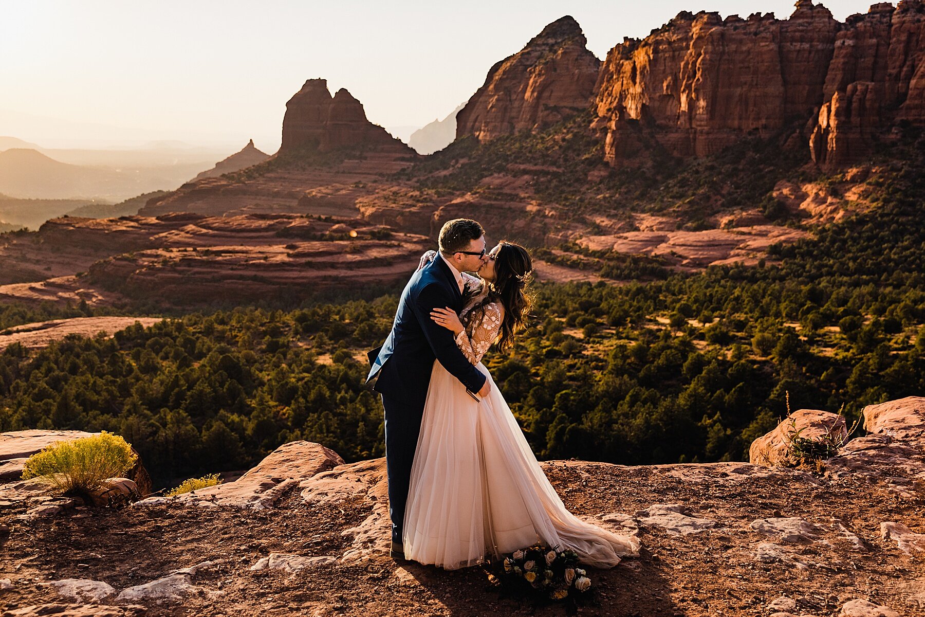 Sunset Sedona Elopement | Elopement Photographer + Videographer | Vow of the Wild