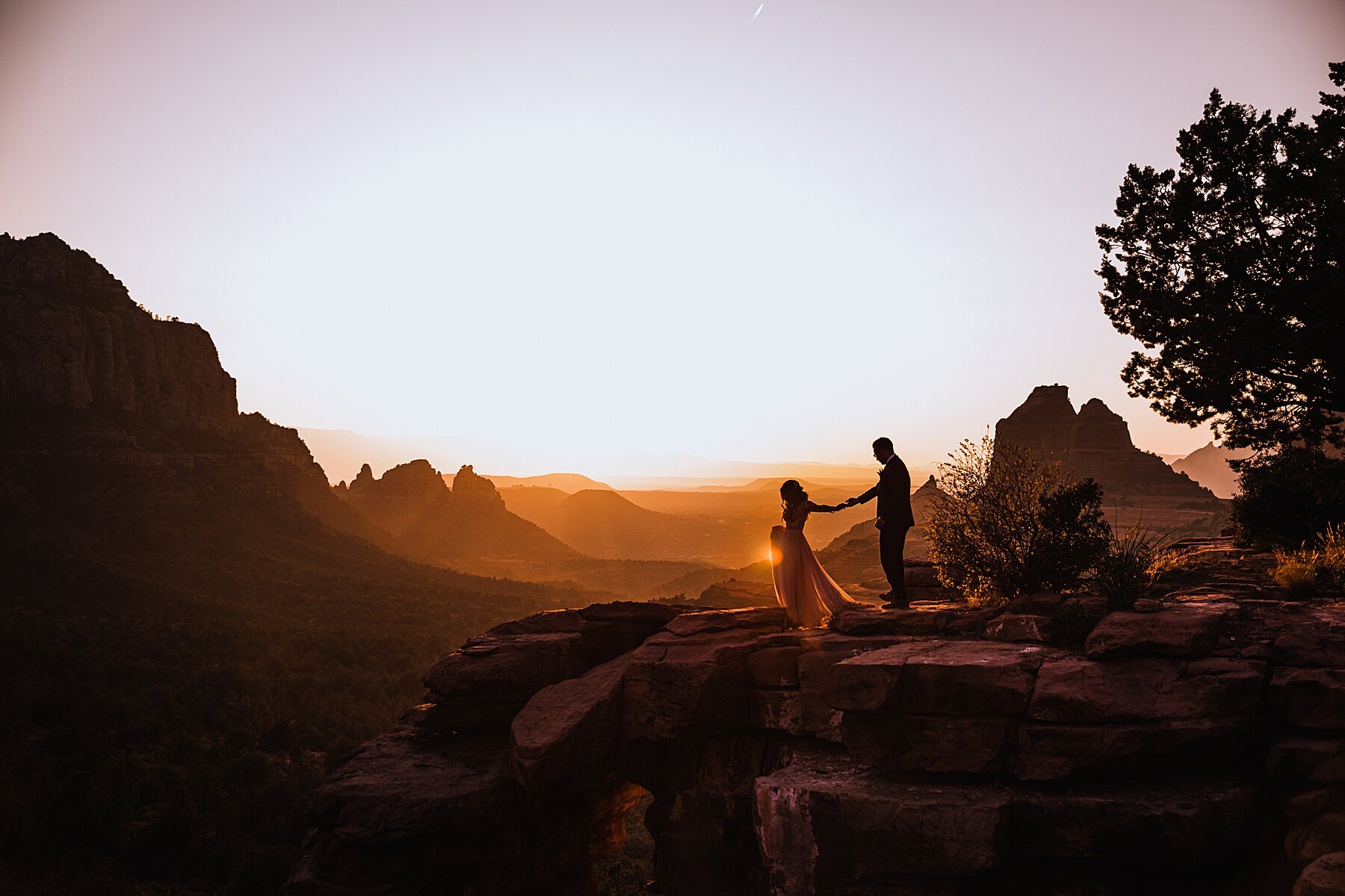 Sunset Sedona Elopement | Elopement Photographer + Videographer | Vow of the Wild