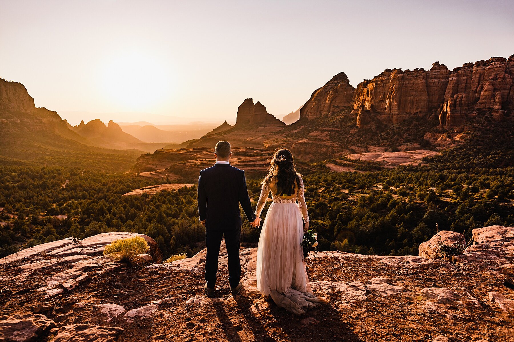 Sunset Sedona Elopement | Elopement Photographer + Videographer | Vow of the Wild