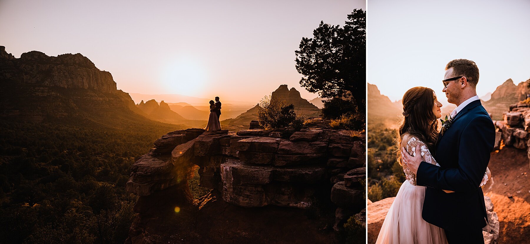 Sunset Sedona Elopement | Elopement Photographer + Videographer | Vow of the Wild