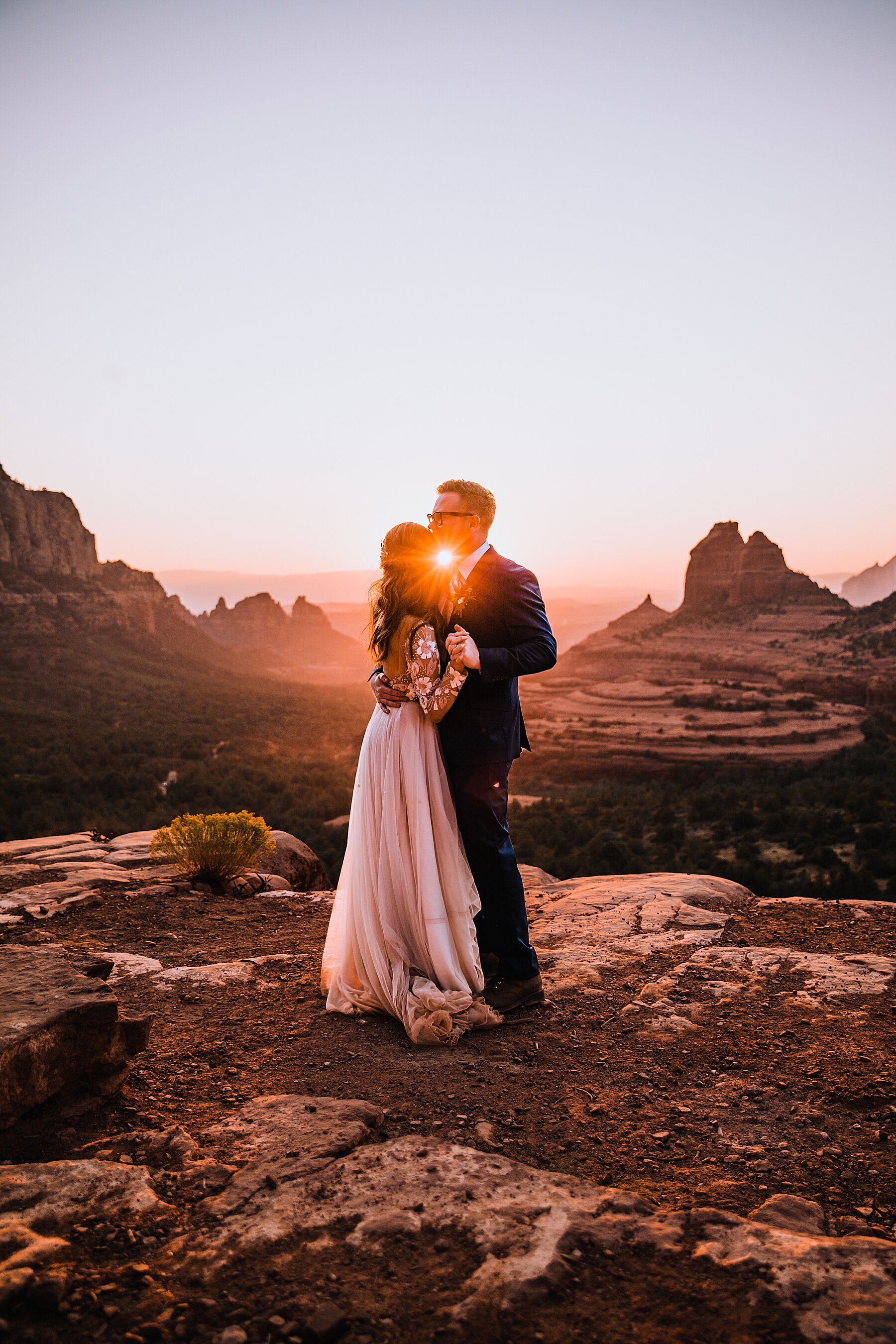 Sunset Sedona Elopement | Elopement Photographer + Videographer | Vow of the Wild