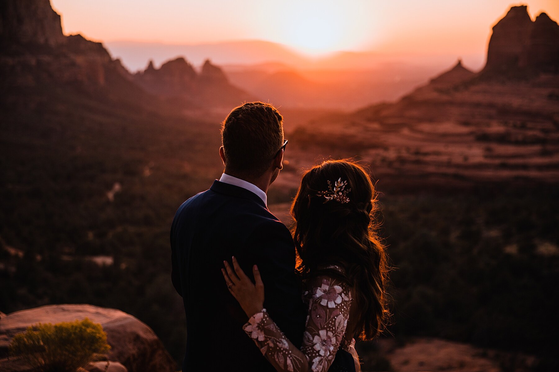 Sunset Sedona Elopement | Elopement Photographer + Videographer | Vow of the Wild