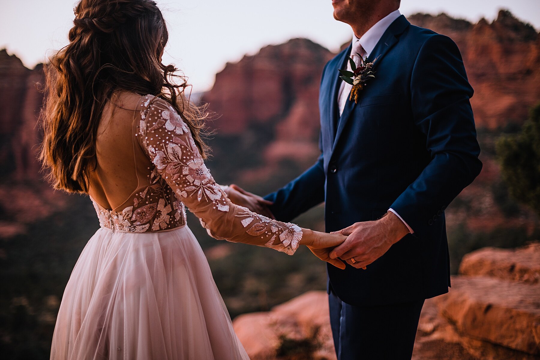 Sunset Sedona Elopement | Elopement Photographer + Videographer | Vow of the Wild