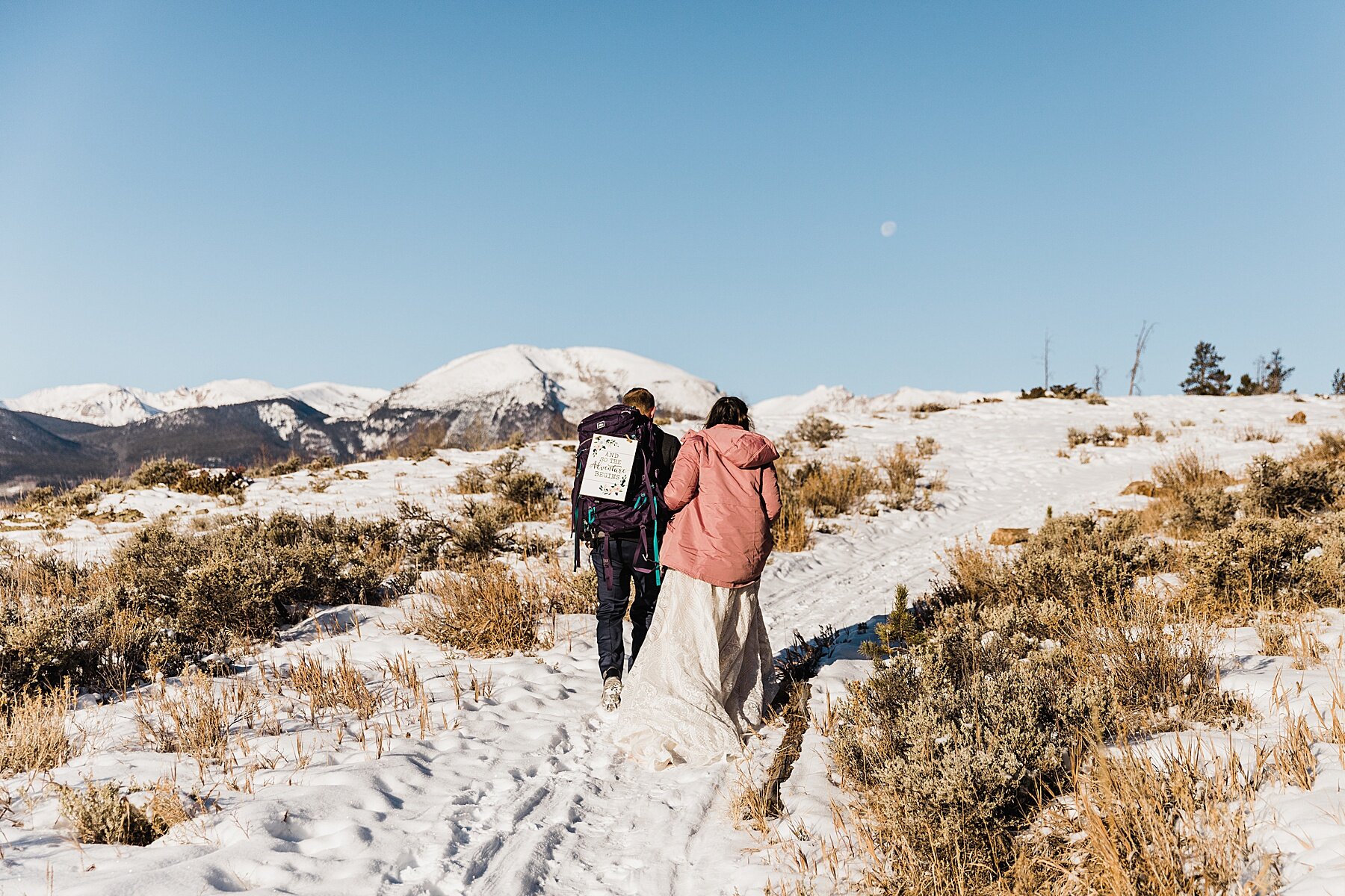 Colorado Winter Hiking Elopement | Vow of the Wild