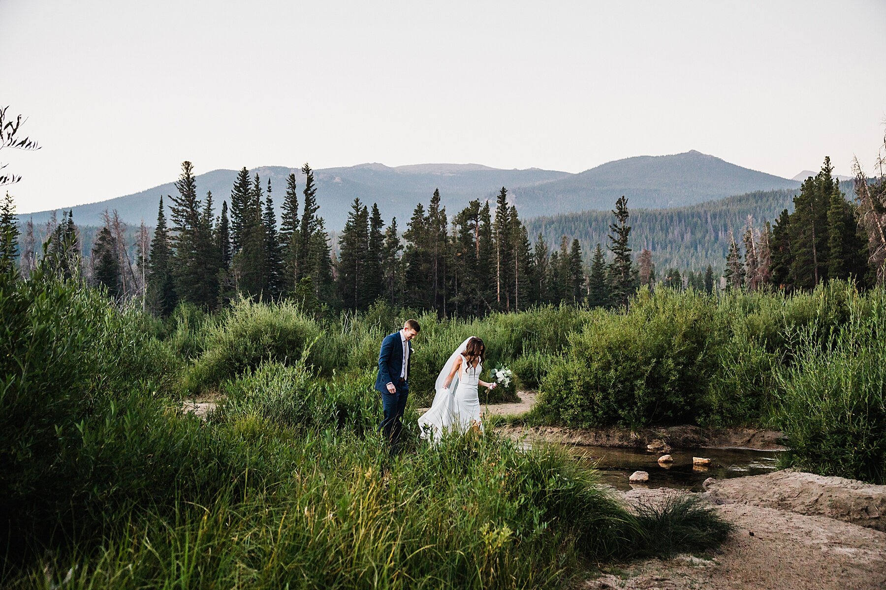 Sunrise Elopement at Sprague Lake in Rocky Mountain National Park | Colorado Elopement Photographer | Vow of the Wild