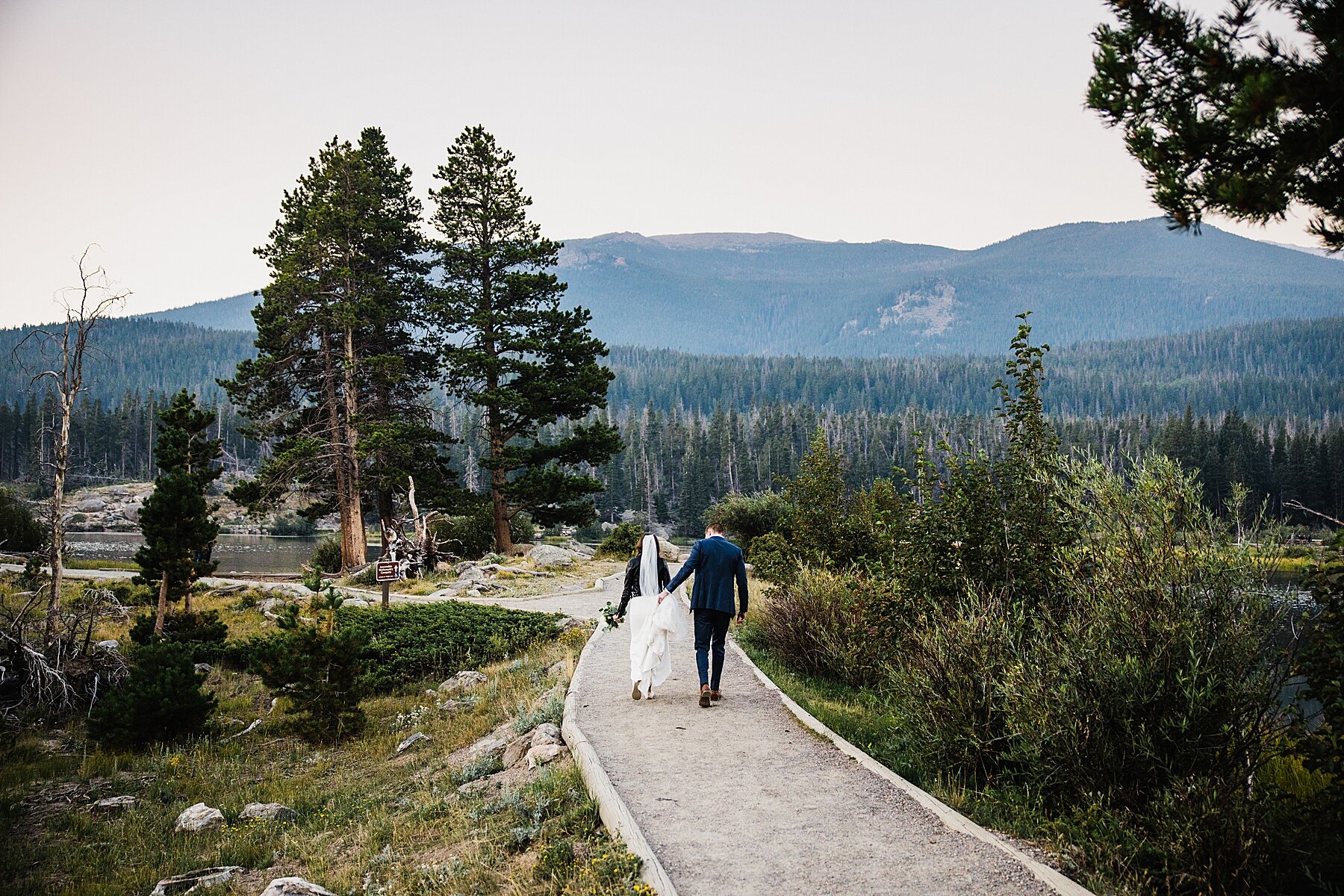 Sunrise Elopement at Sprague Lake in Rocky Mountain National Park | Colorado Elopement Photographer | Vow of the Wild