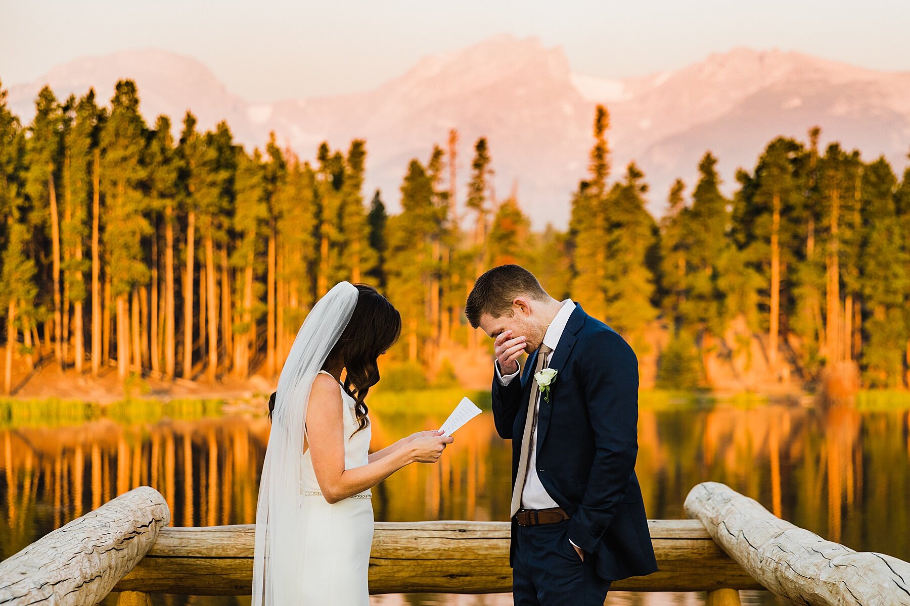 Sunrise Elopement at Sprague Lake in Rocky Mountain National Park | Colorado Elopement Photographer | Vow of the Wild