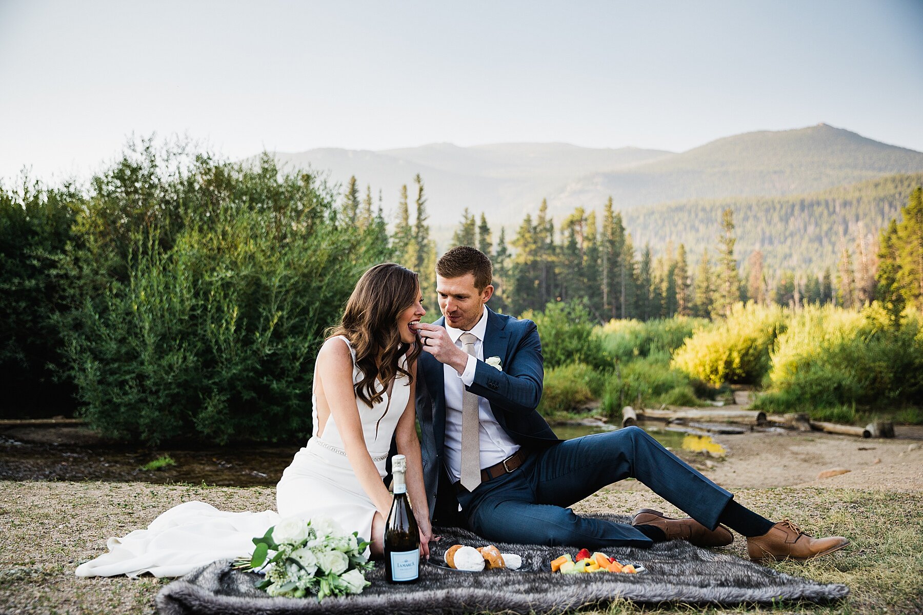 Sunrise Elopement at Sprague Lake in Rocky Mountain National Park | Colorado Elopement Photographer | Vow of the Wild