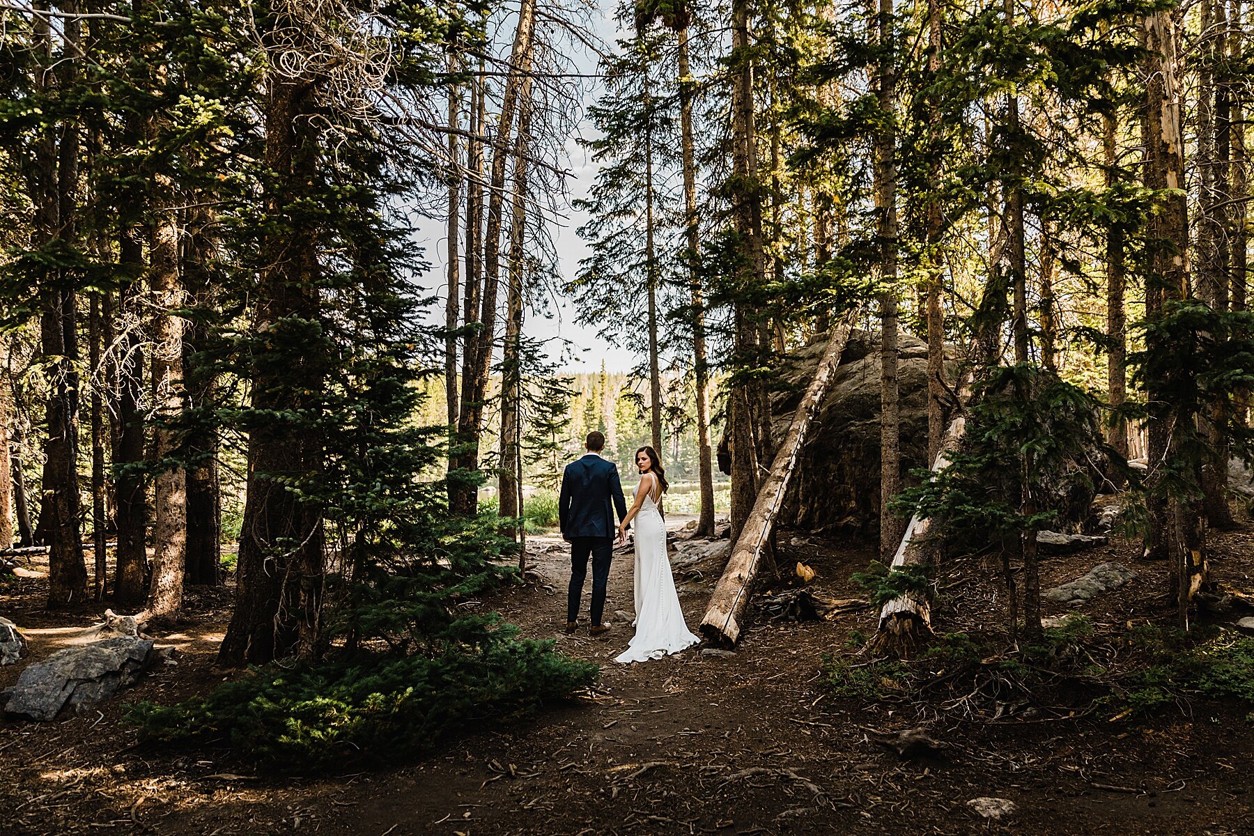 Sunrise Elopement at Sprague Lake in Rocky Mountain National Park | Colorado Elopement Photographer | Vow of the Wild