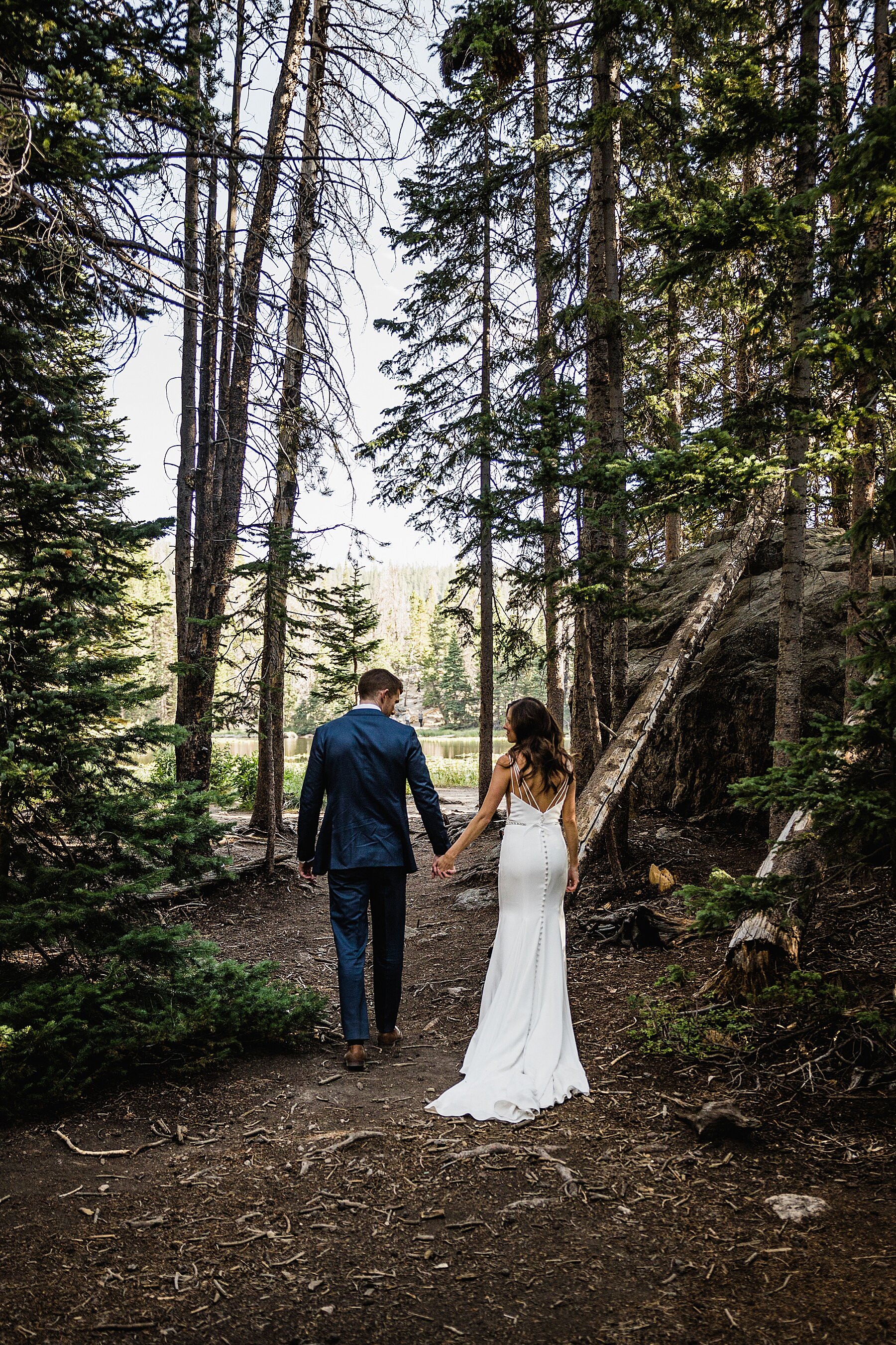 Sunrise Elopement at Sprague Lake in Rocky Mountain National Park | Colorado Elopement Photographer | Vow of the Wild