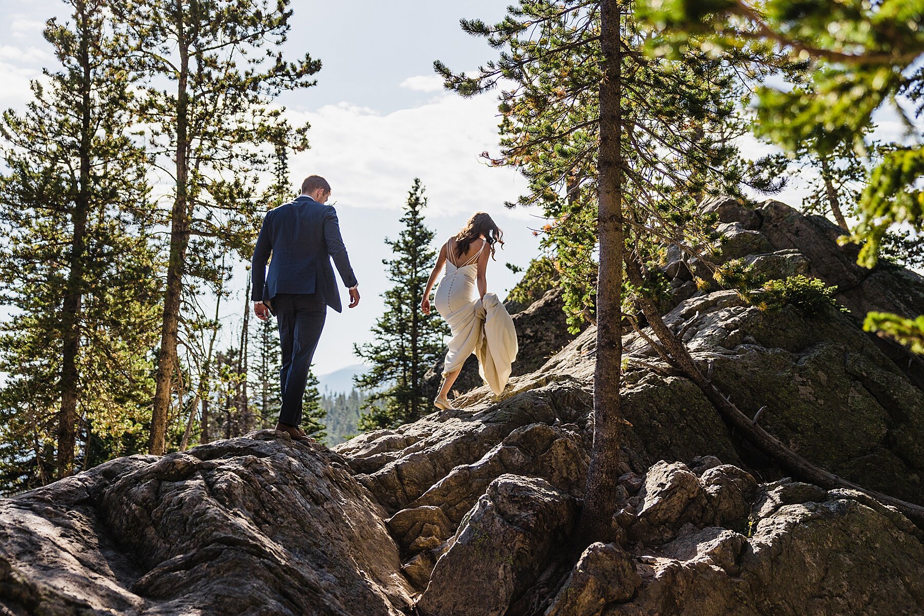 Sunrise Elopement at Sprague Lake in Rocky Mountain National Park | Colorado Elopement Photographer | Vow of the Wild