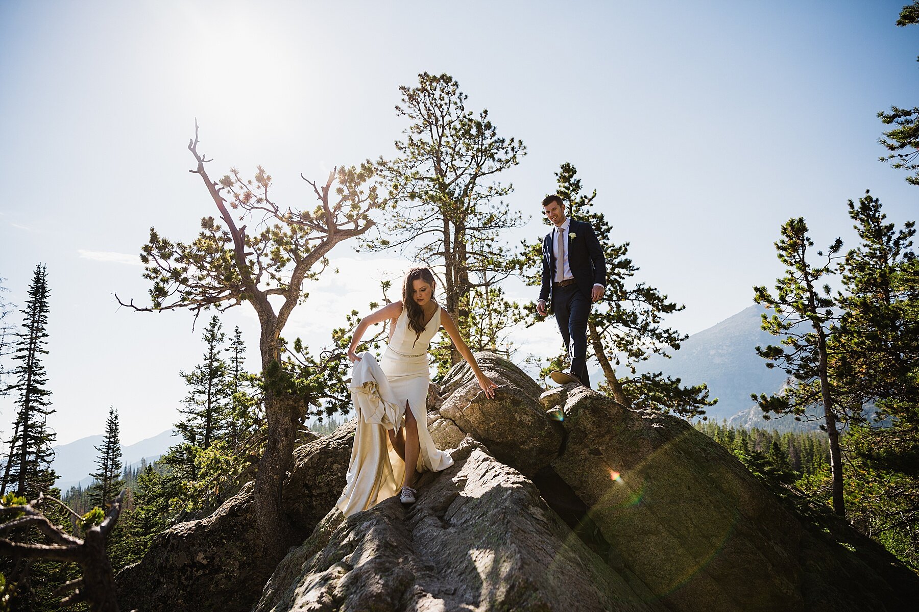 Sunrise Elopement at Sprague Lake in Rocky Mountain National Park | Colorado Elopement Photographer | Vow of the Wild