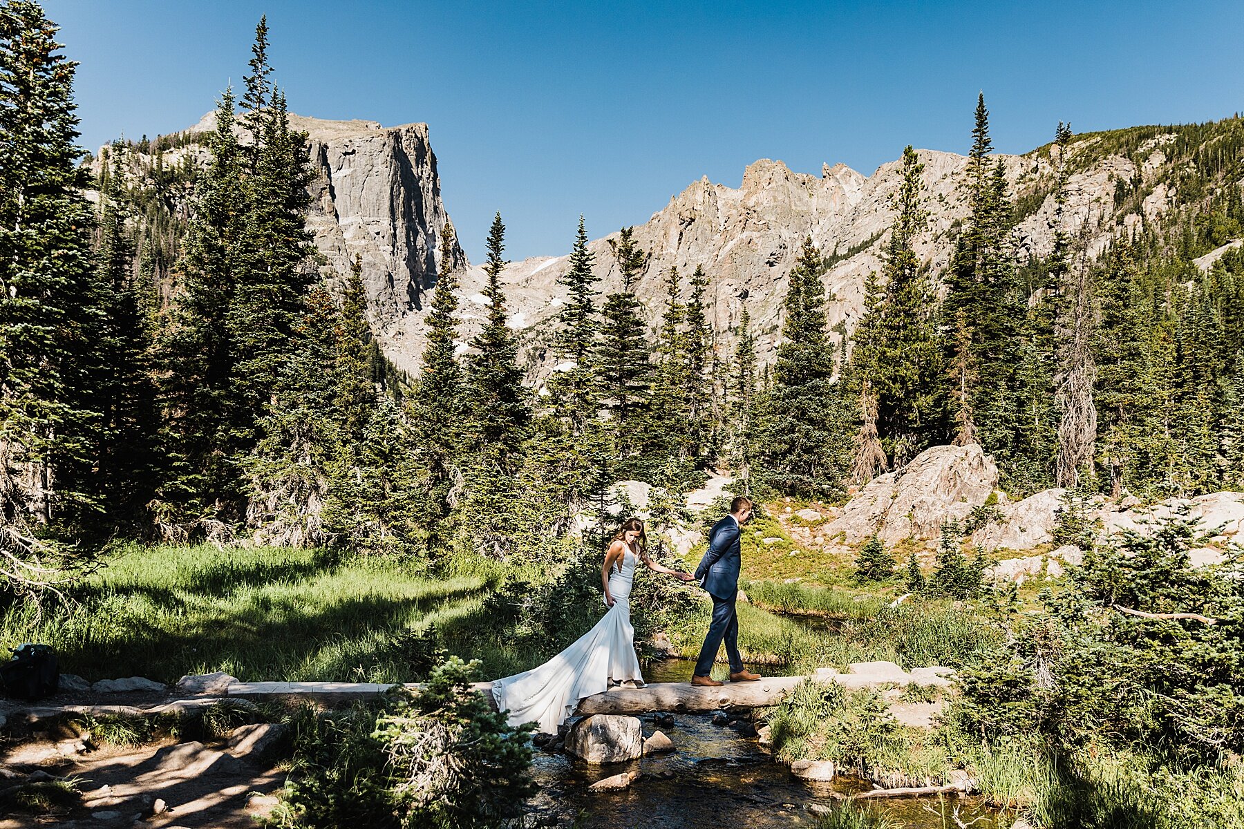 Sunrise Elopement at Sprague Lake in Rocky Mountain National Park | Colorado Elopement Photographer | Vow of the Wild