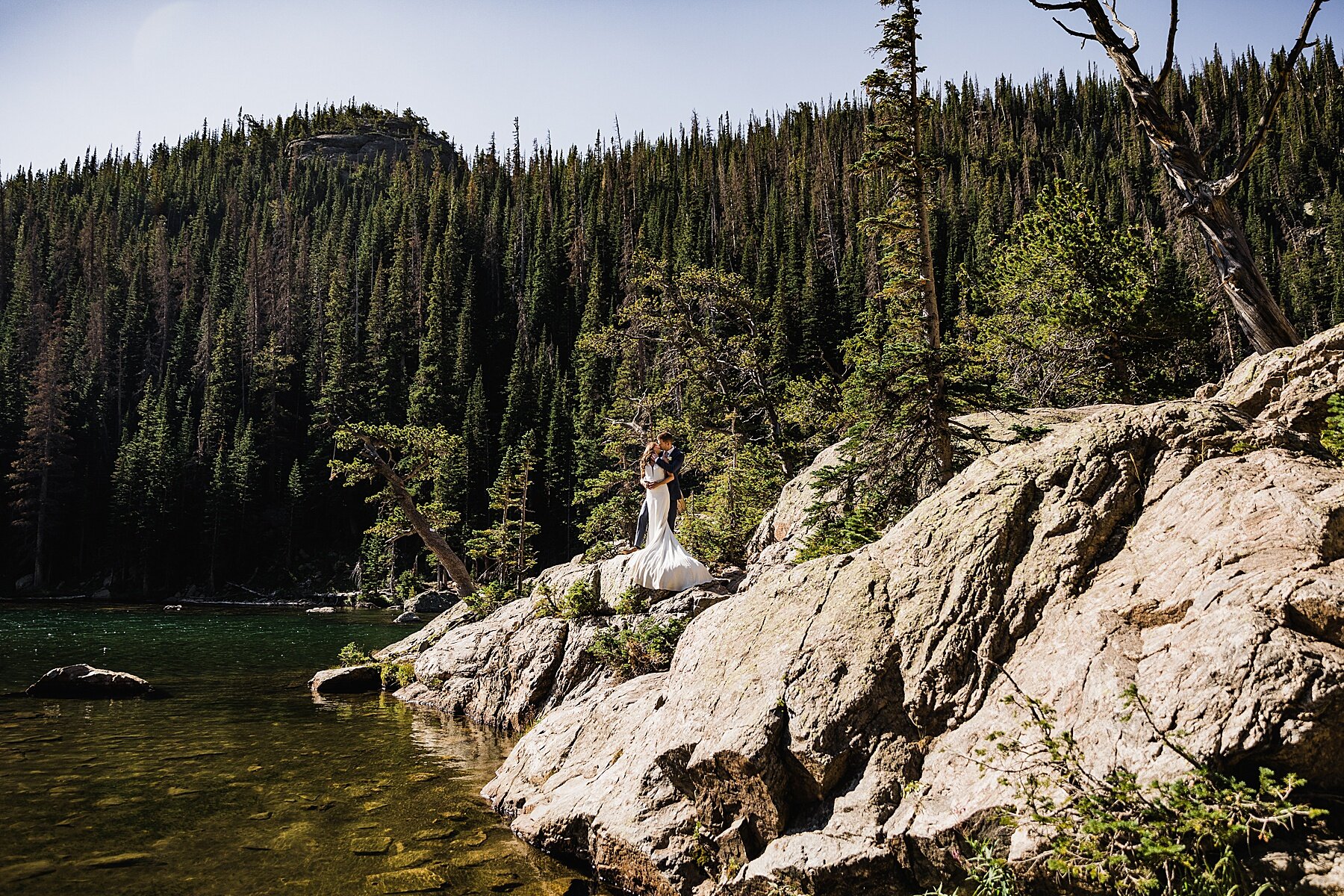 Sunrise Elopement at Sprague Lake in Rocky Mountain National Park | Colorado Elopement Photographer | Vow of the Wild