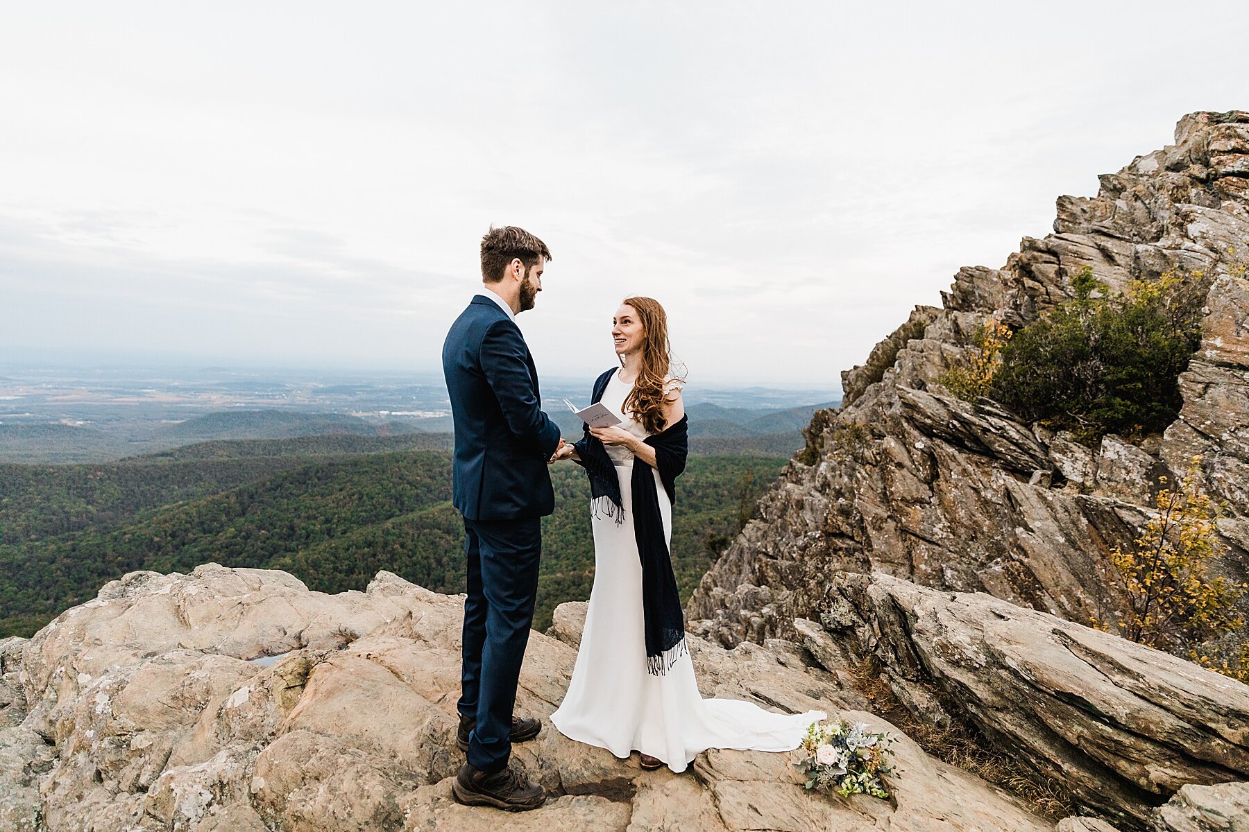 Blue Ridge Mountains Elopement at Sunrise | Destination Elopement Photographer | Vow of the Wild