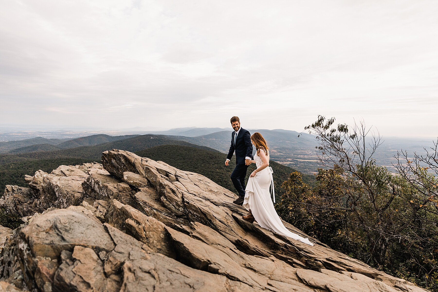 Blue Ridge Mountains Elopement at Sunrise | Destination Elopement Photographer | Vow of the Wild