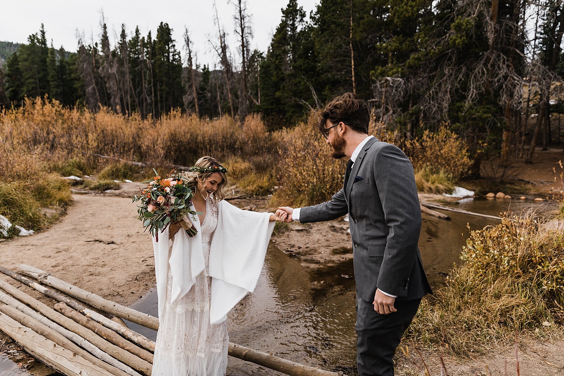 Sprague Lake Wedding Ceremony | Rocky Mountain National Park Wedding | Colorado | Vow of the Wild