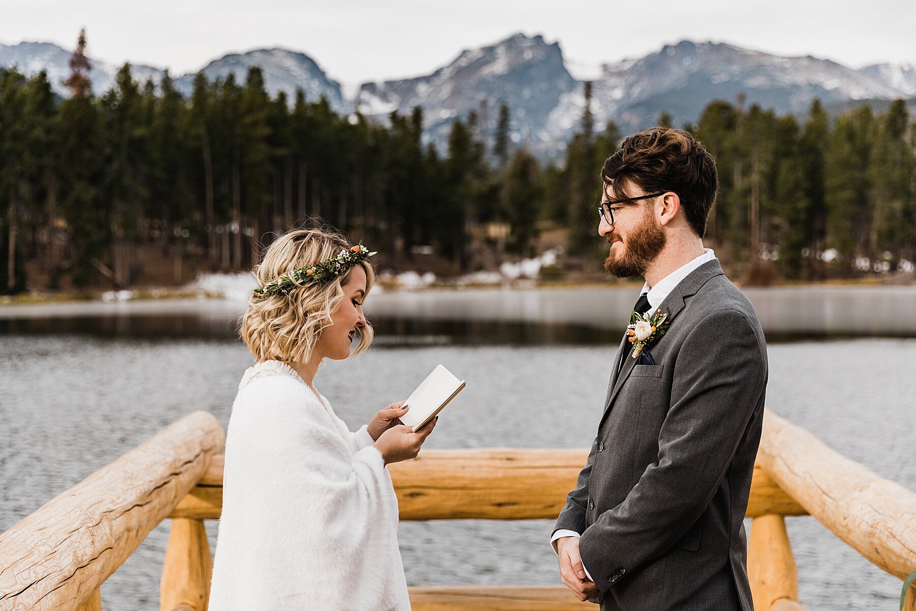 Sprague Lake Wedding Ceremony | Rocky Mountain National Park Wedding | Colorado | Vow of the Wild