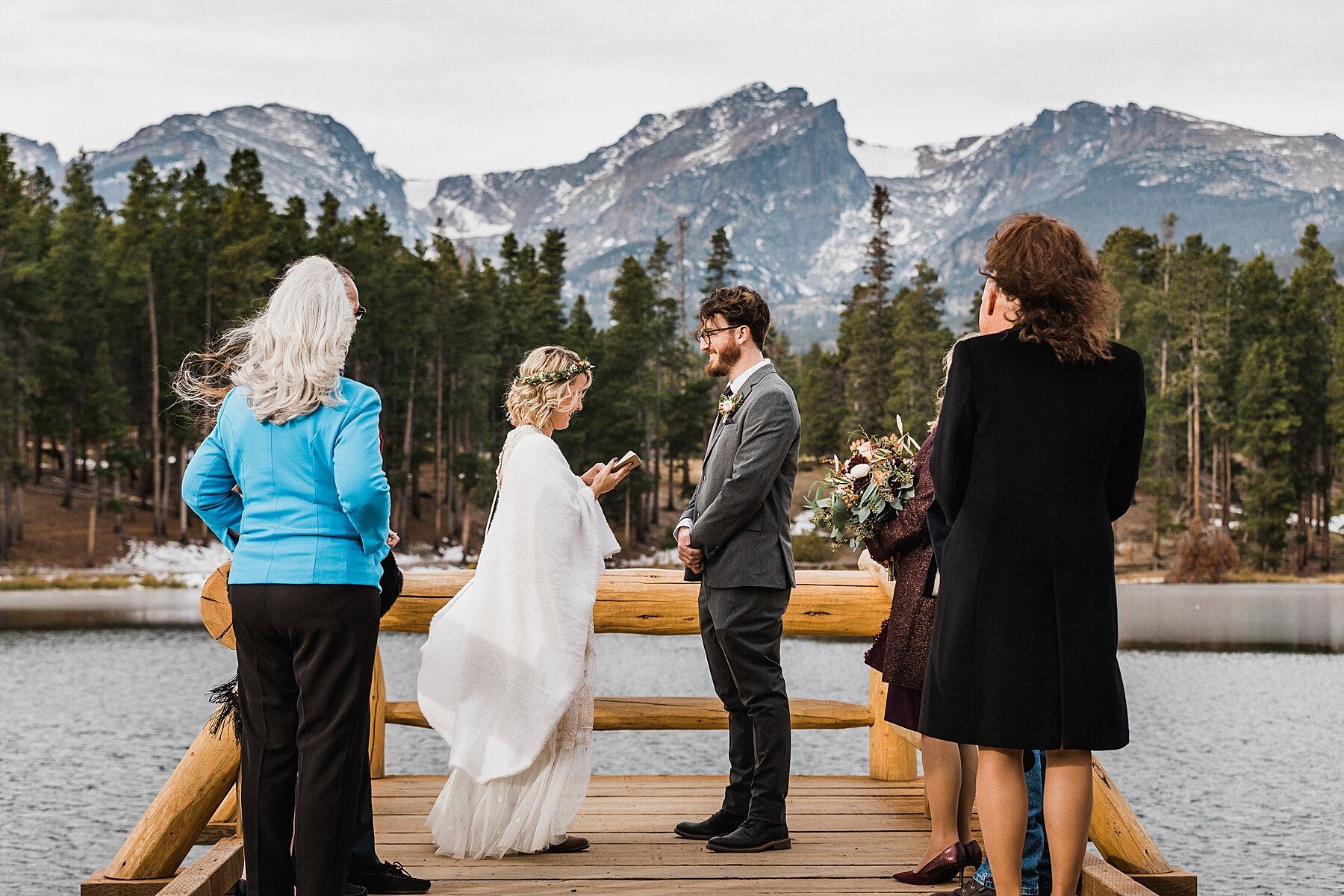 Sprague Lake Wedding Ceremony | Rocky Mountain National Park Wedding | Colorado | Vow of the Wild