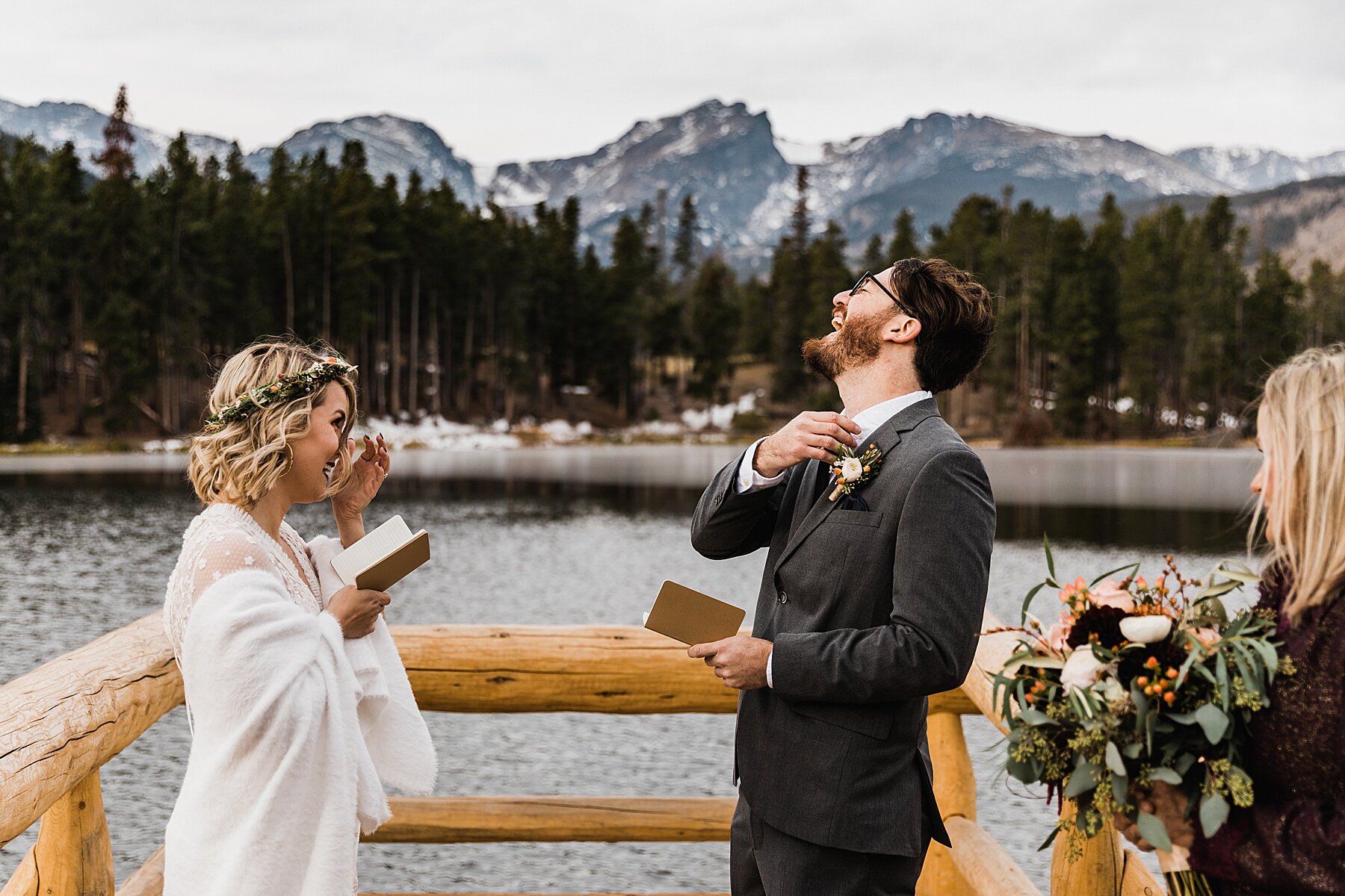 Sprague Lake Wedding Ceremony | Rocky Mountain National Park Wedding | Colorado | Vow of the Wild