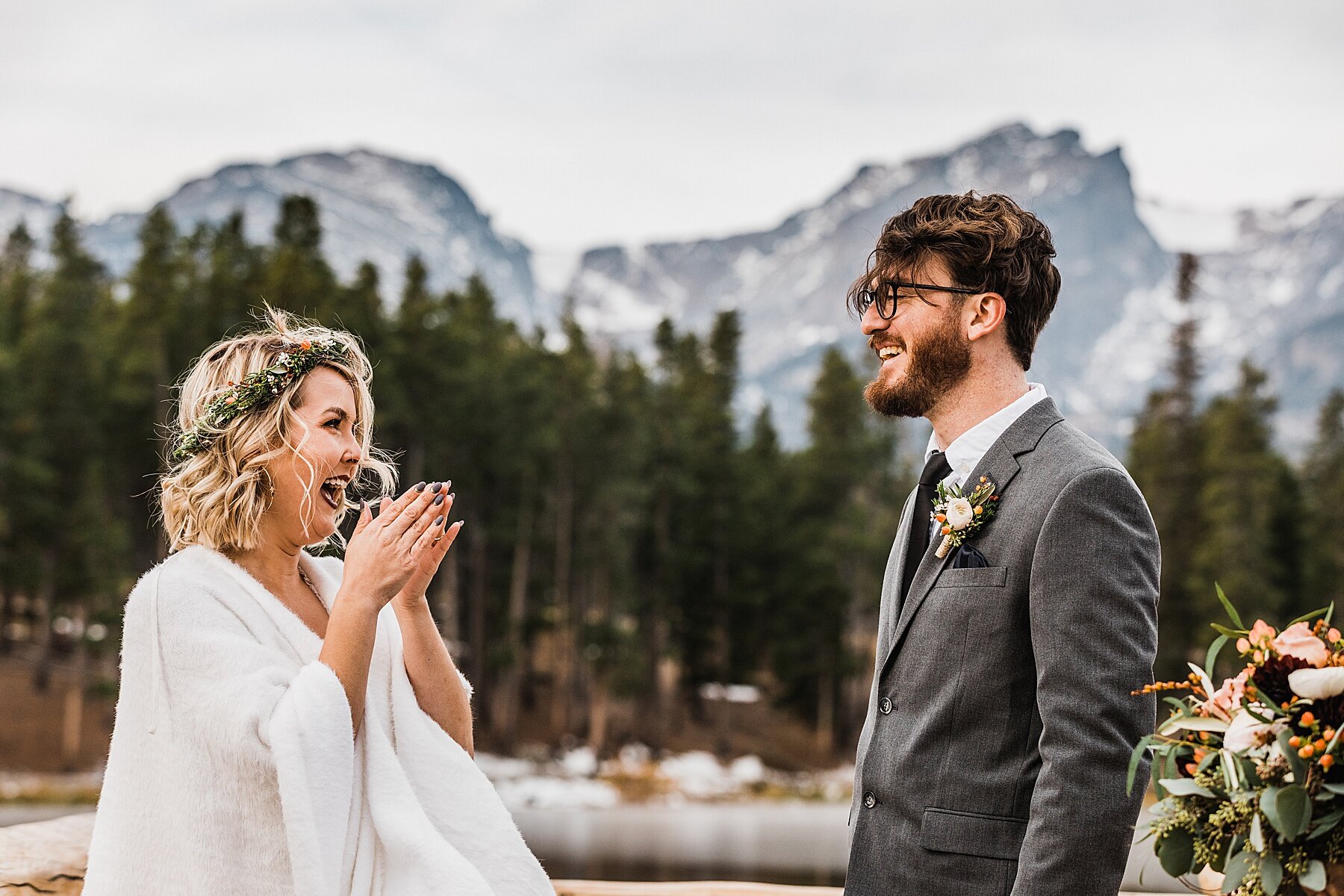 Sprague Lake Wedding Ceremony | Rocky Mountain National Park Wedding | Colorado | Vow of the Wild