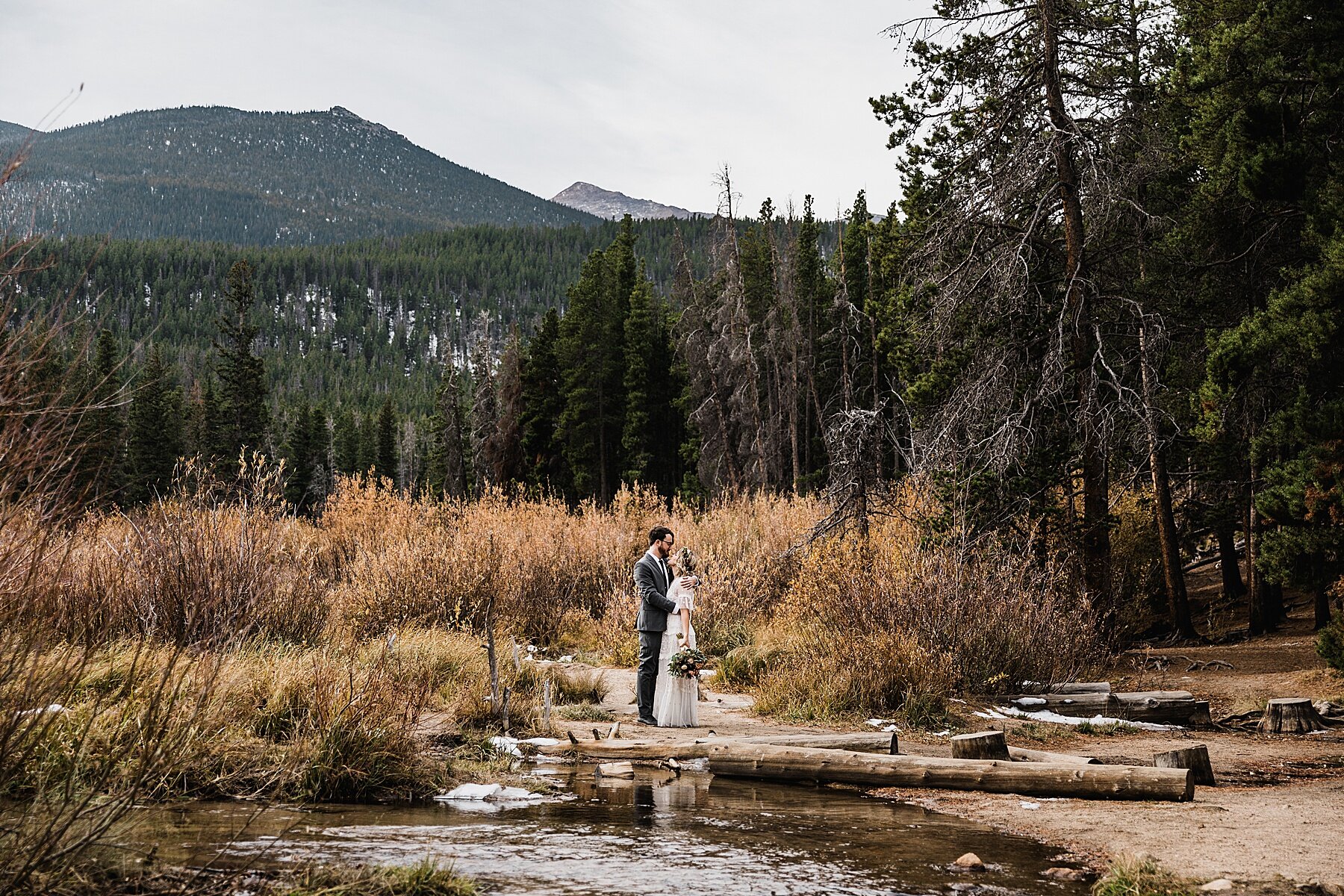 Sprague Lake Wedding Ceremony | Rocky Mountain National Park Wedding | Colorado | Vow of the Wild