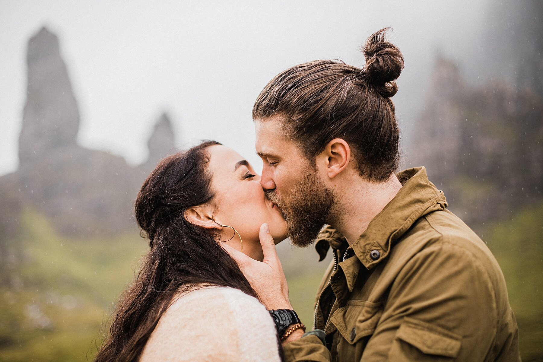 Isle of Skye Elopement | Engagement Session at Old Man of Storr 