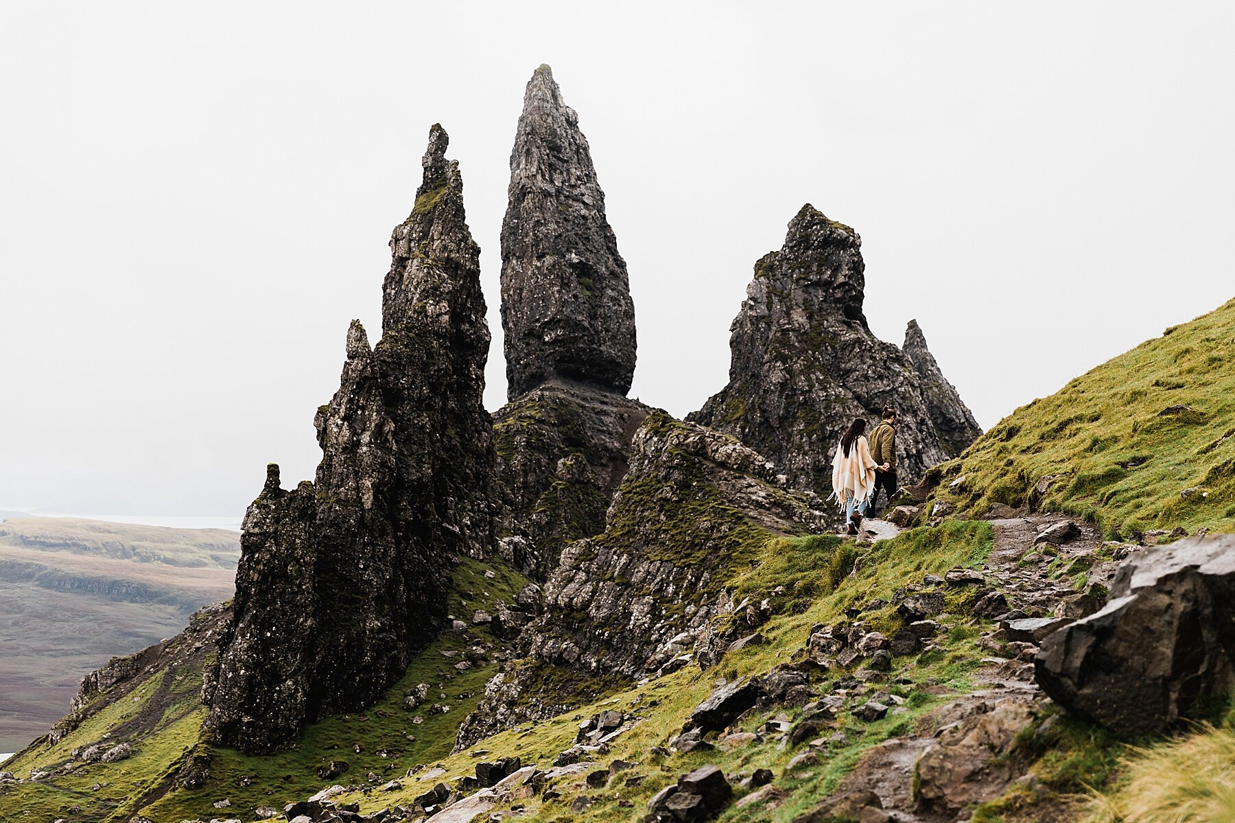 Isle of Skye Elopement | Engagement Session at Old Man of Storr 