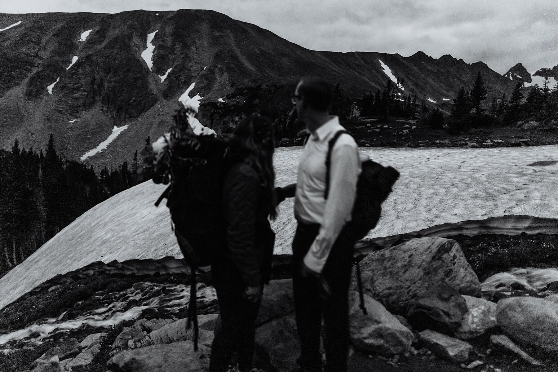 Sunrise Alpine Lake Elopement in the Mountains of Colorado | Vow