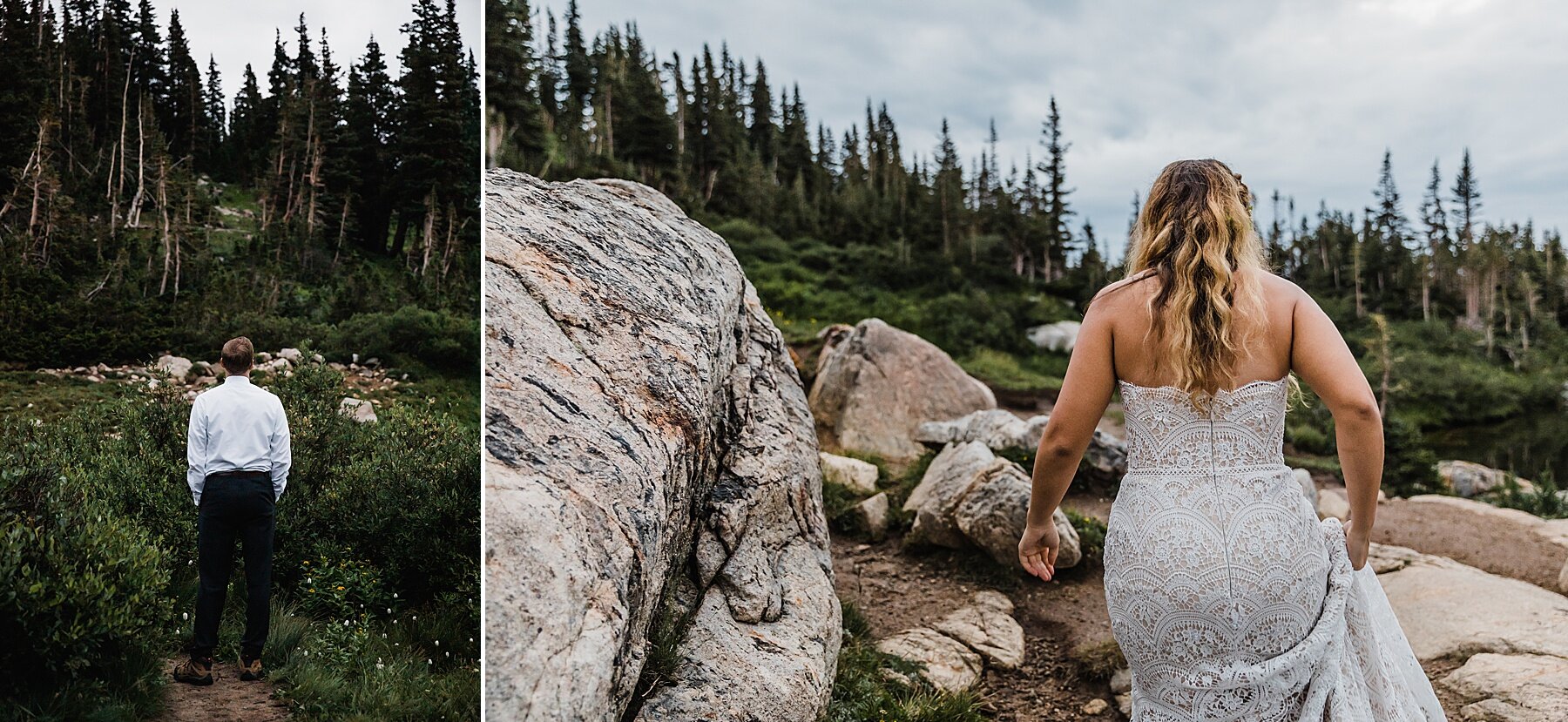 Sunrise Alpine Lake Elopement in the Mountains of Colorado | Vow