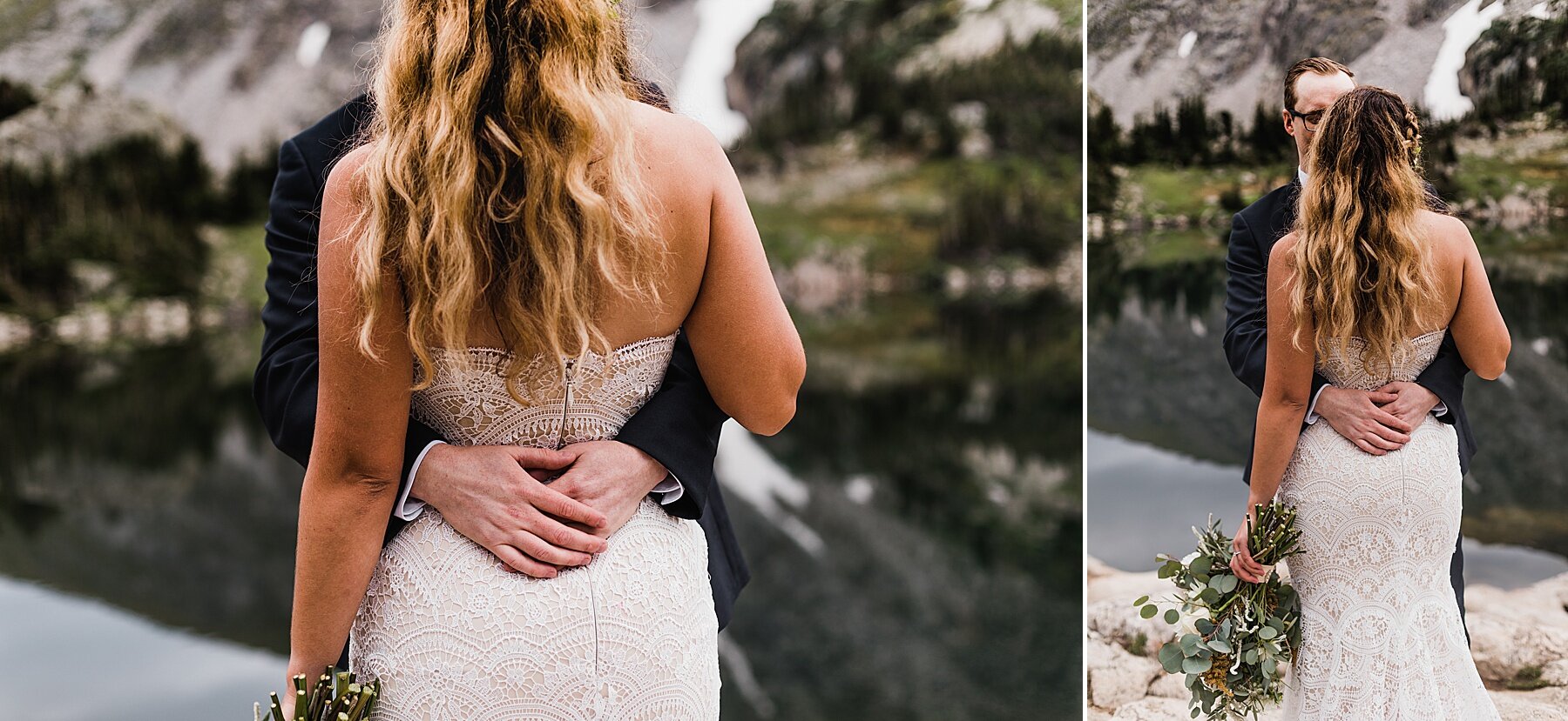 Sunrise Alpine Lake Elopement in the Mountains of Colorado | Vow