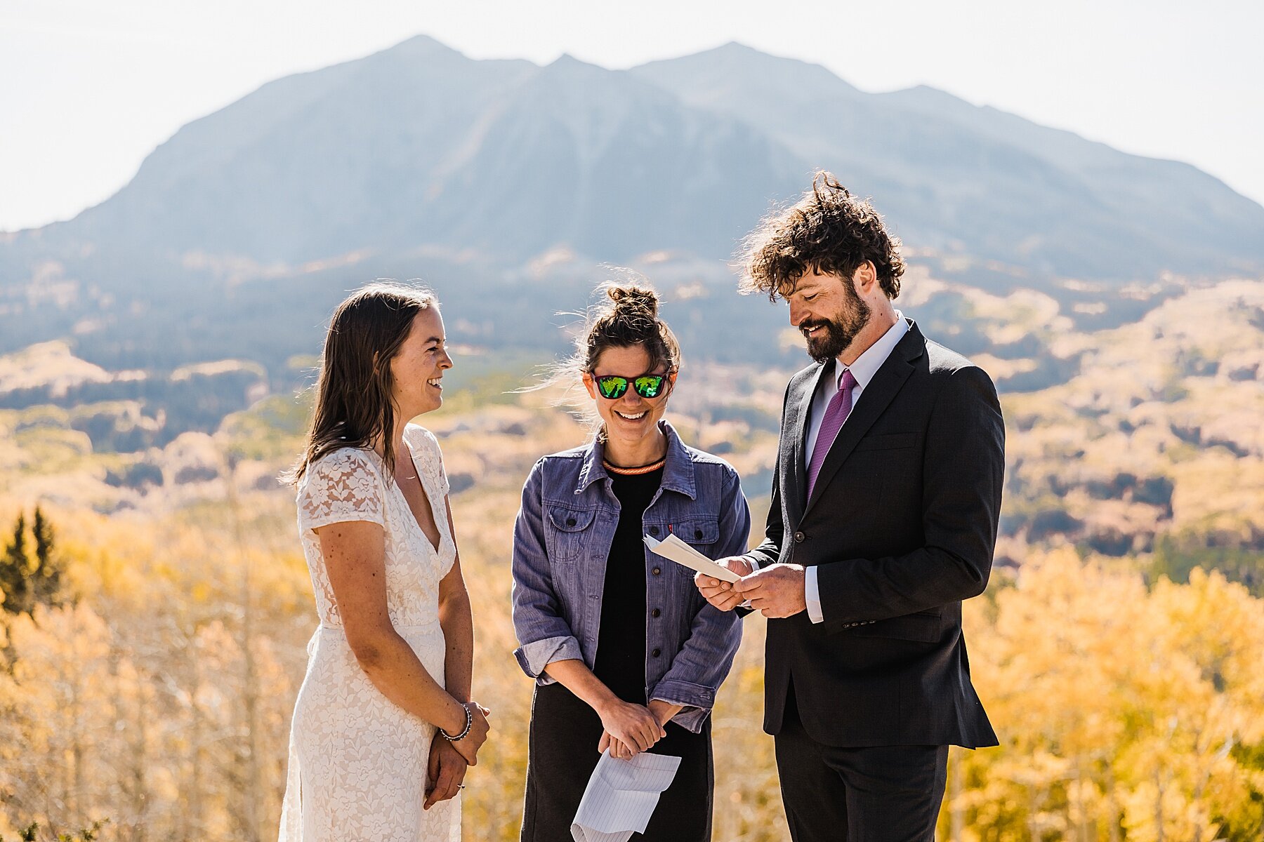 Fall Colors Mountaintop Hiking Elopement | Colorado Elopement Ph