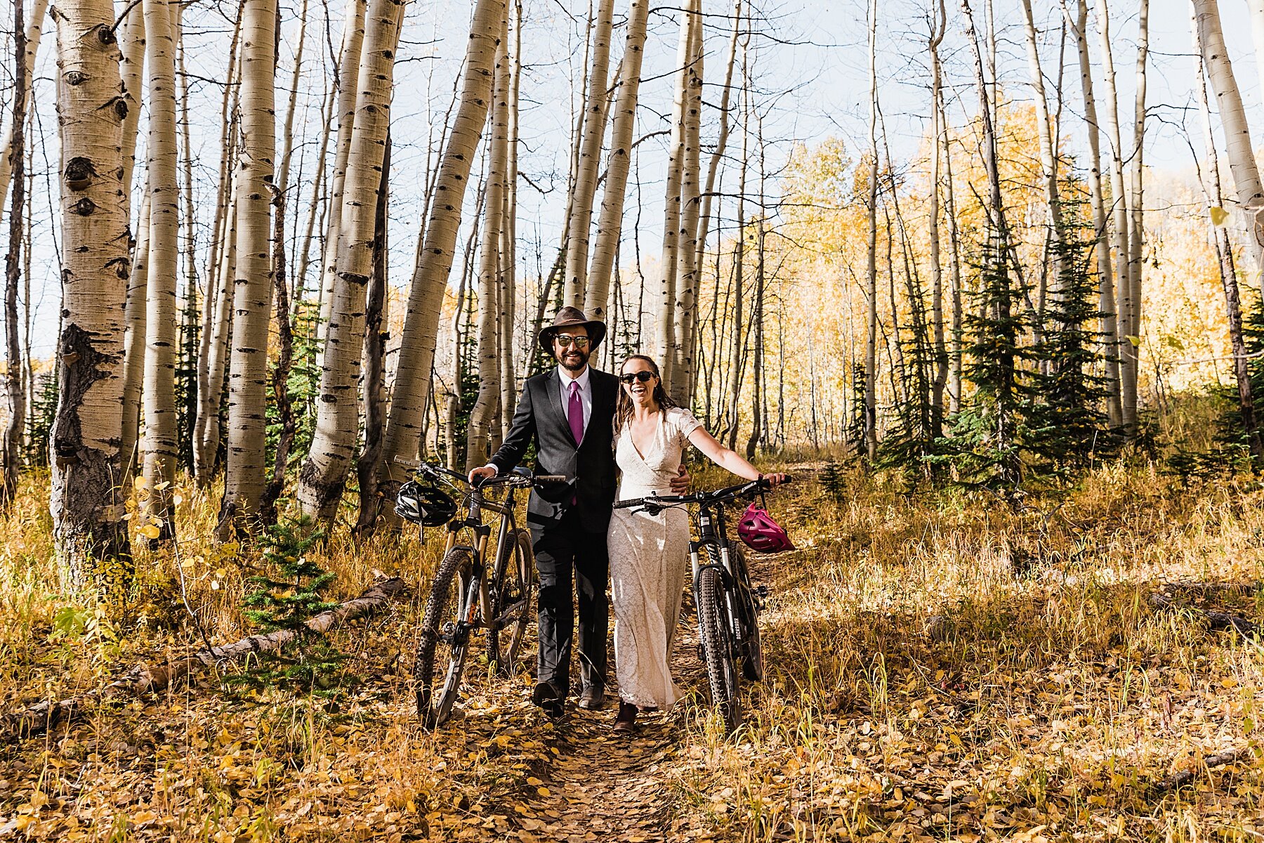 Fall Colors Mountaintop Hiking Elopement | Colorado Elopement Ph