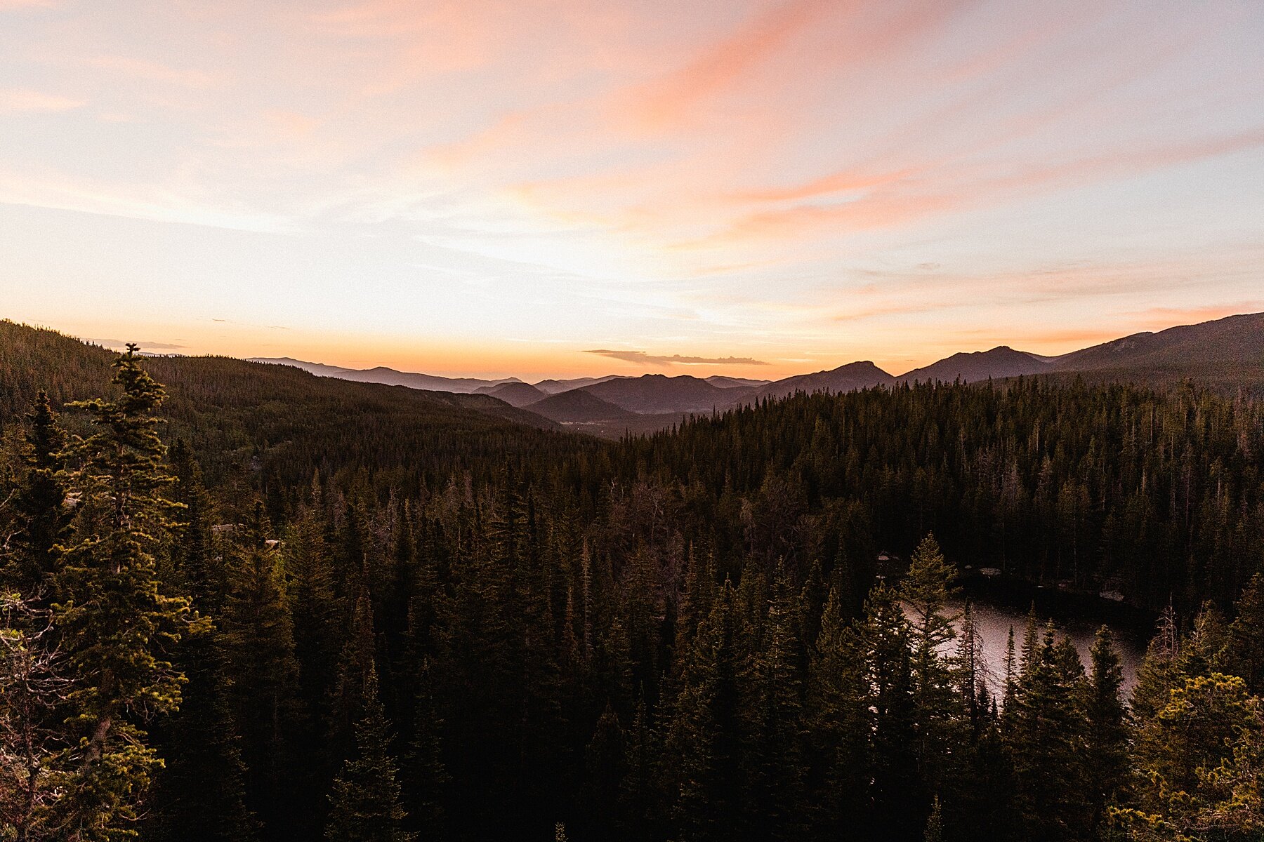 Sunrise Dream Lake Elopement | Rocky Mountain National Park, Col