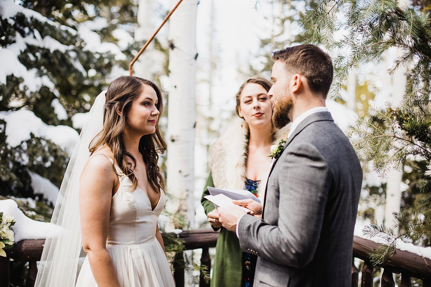 Colorado Winter Hiking Elopement | Colorado Elopement Photograph