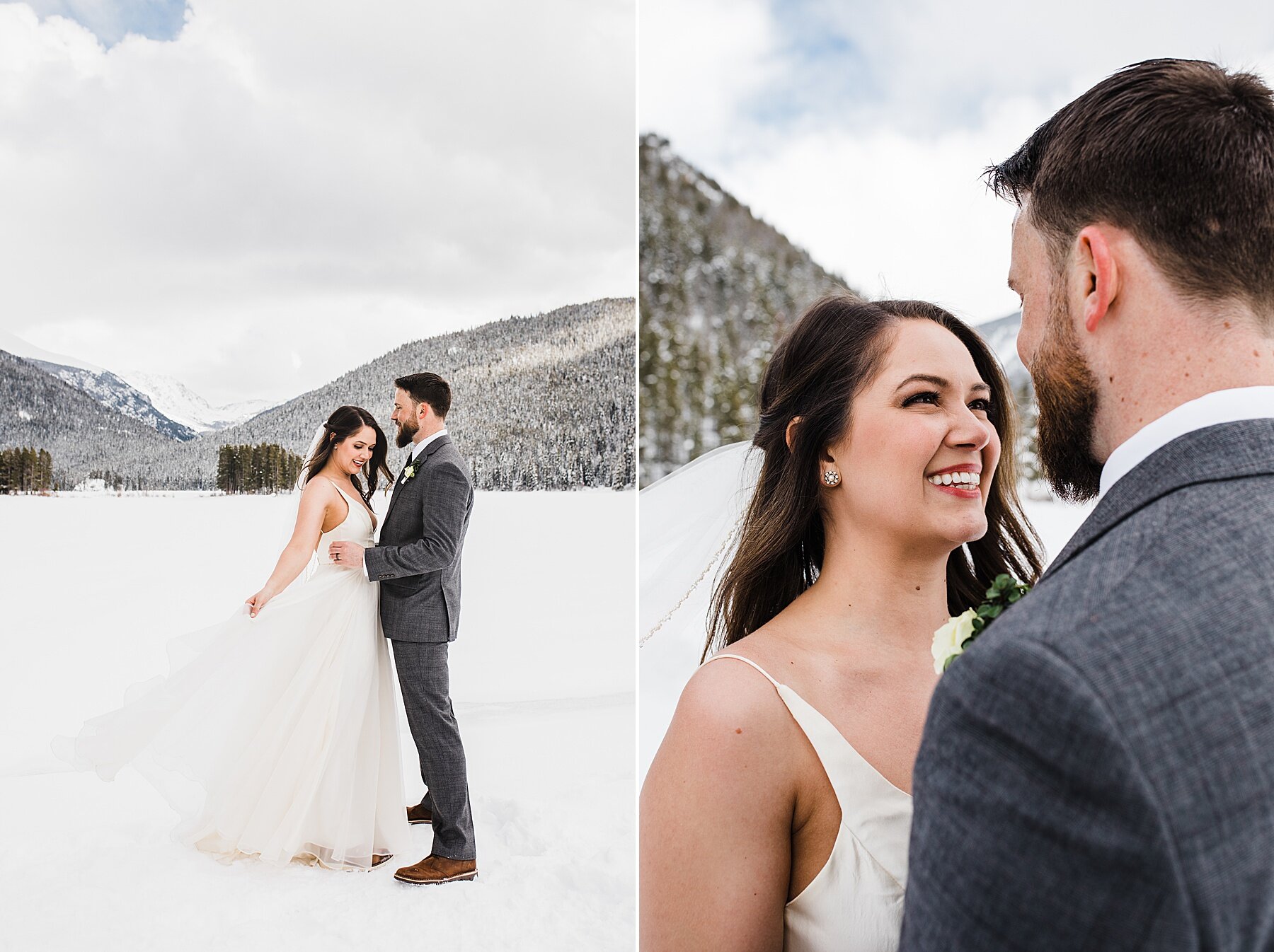 Colorado Winter Hiking Elopement | Colorado Elopement Photograph