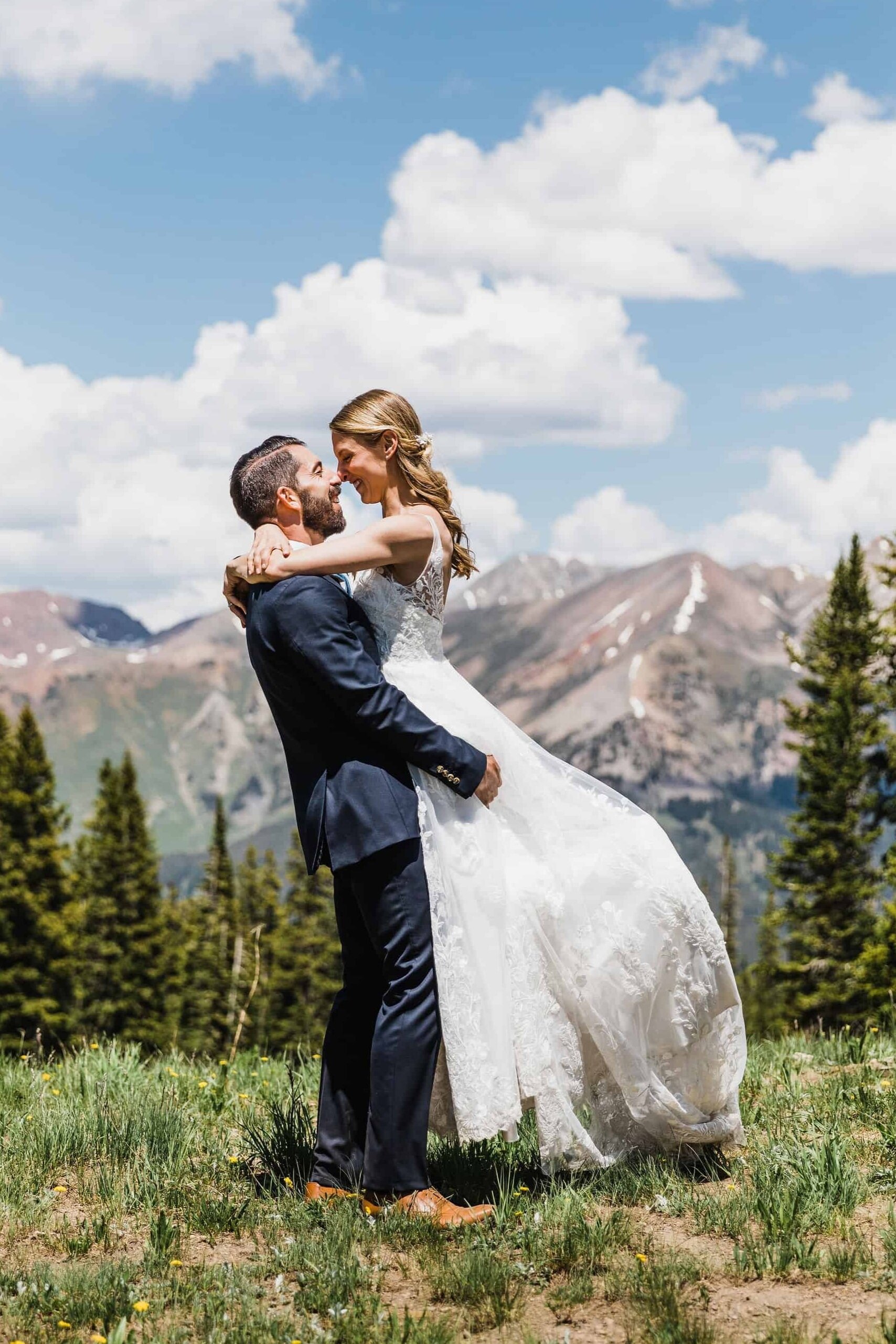 mountain wedding dress