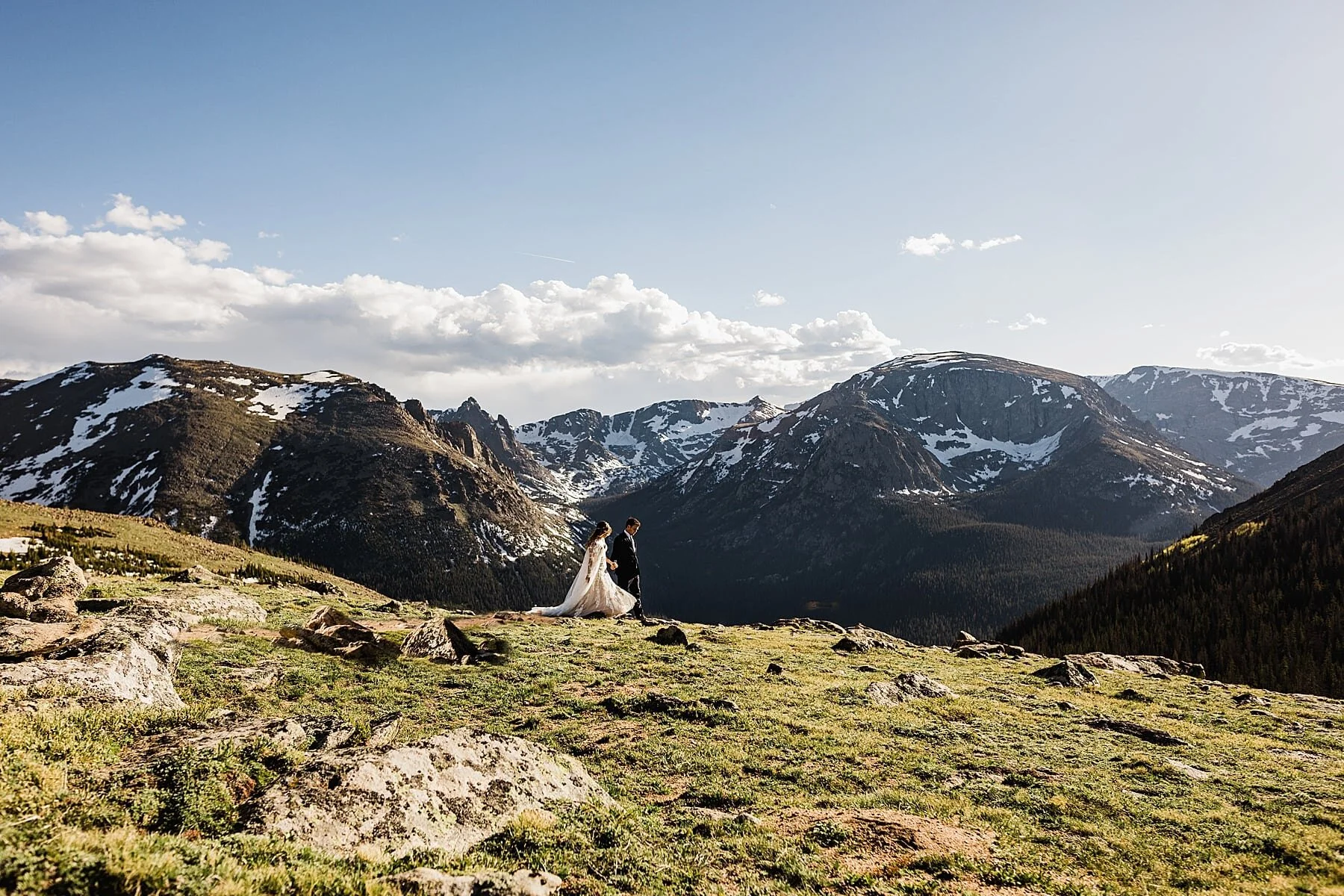 Rocky Mountain National Park Elopement at 3M Curve