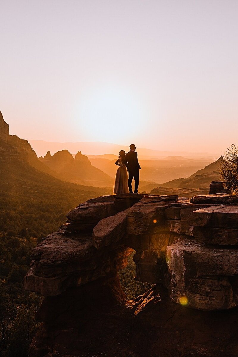 Sunset Sedona Elopement | Elopement Photographer + Videographer | Vow of the Wild