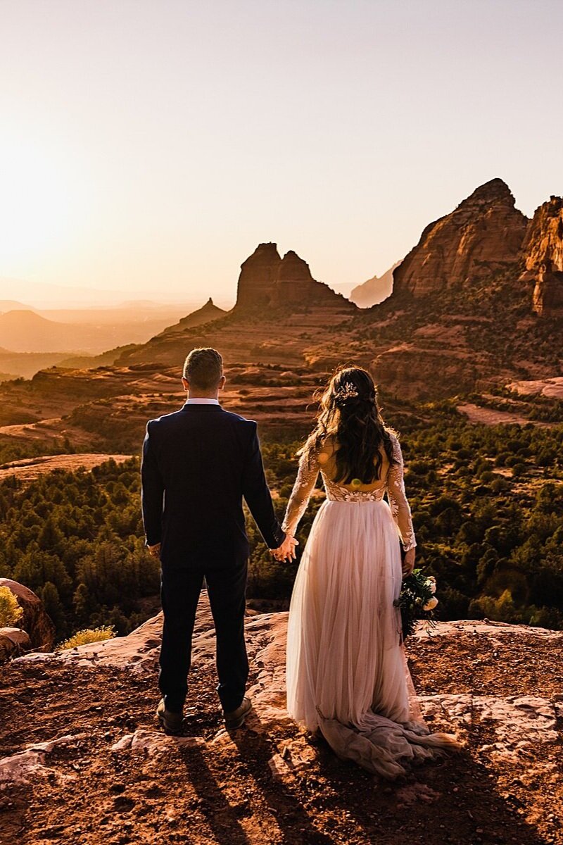 Sunset Sedona Elopement | Elopement Photographer + Videographer | Vow of the Wild