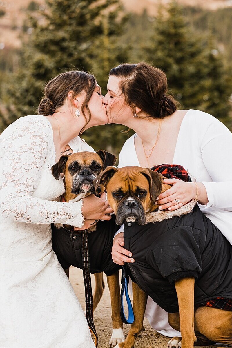 Sunrise Winter Elopement in Colorado | LGBTQ Elopement Photographer | Vow of the Wild