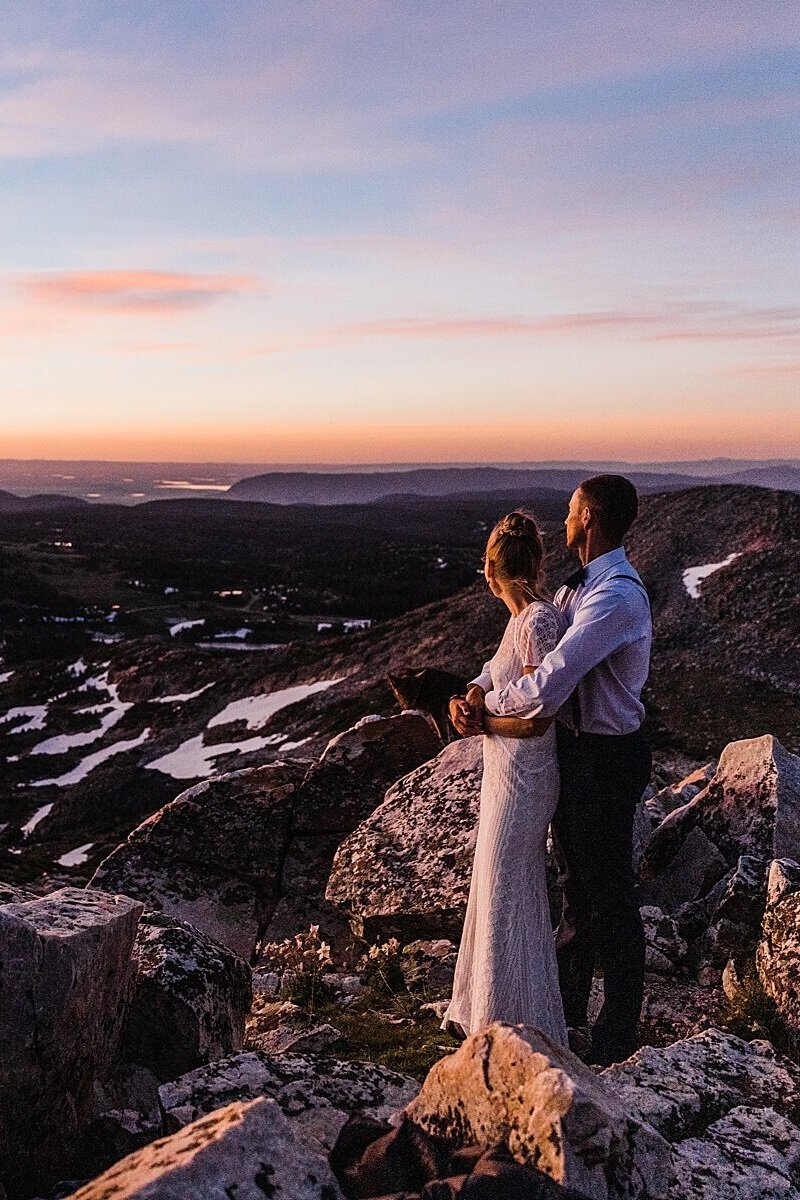 Sunrise Wyoming Hiking Elopement | Vow of the Wild