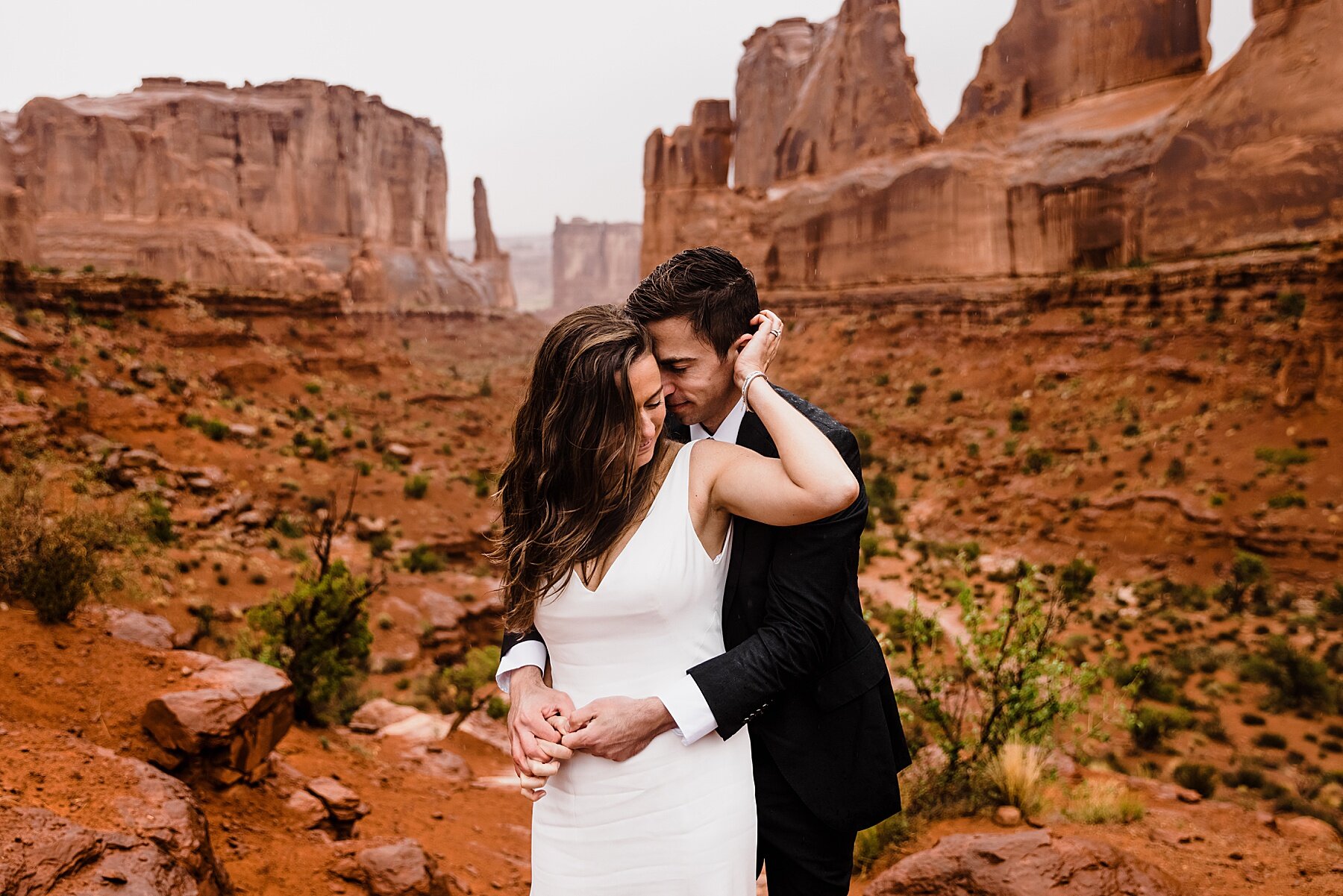 Elopement in Arches National Park | Sand Dune Arch Ceremony | Mo