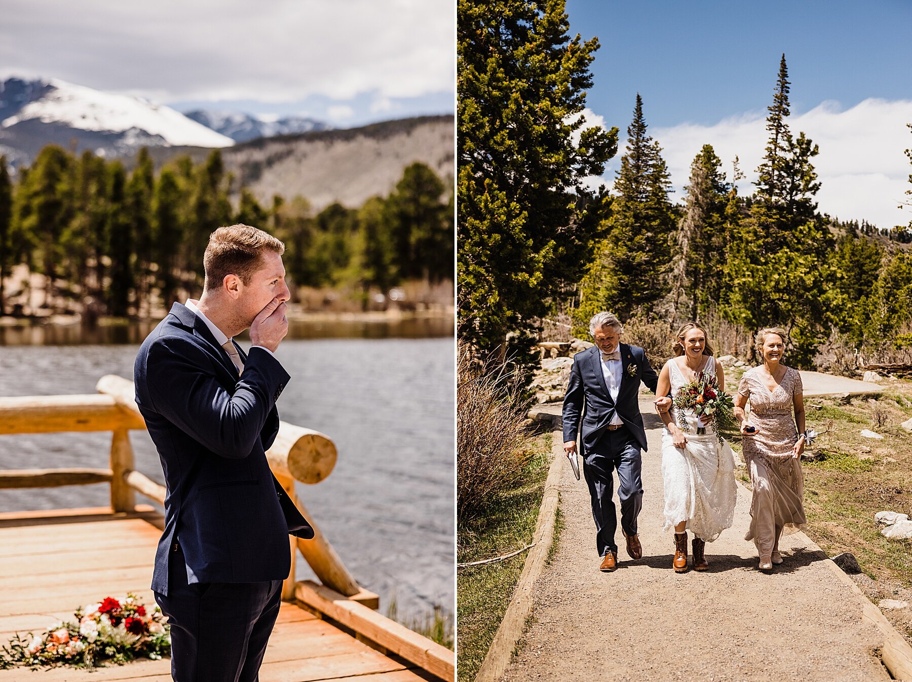 Rocky Mountain National Park Elopement at 3M Curve and Bear Lake