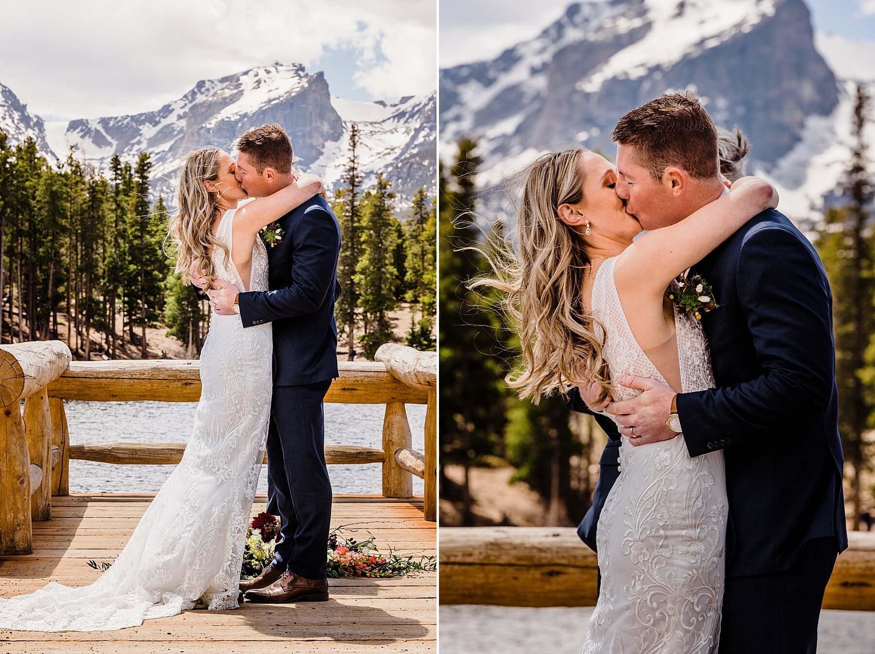 Rocky Mountain National Park Elopement at 3M Curve and Bear Lake