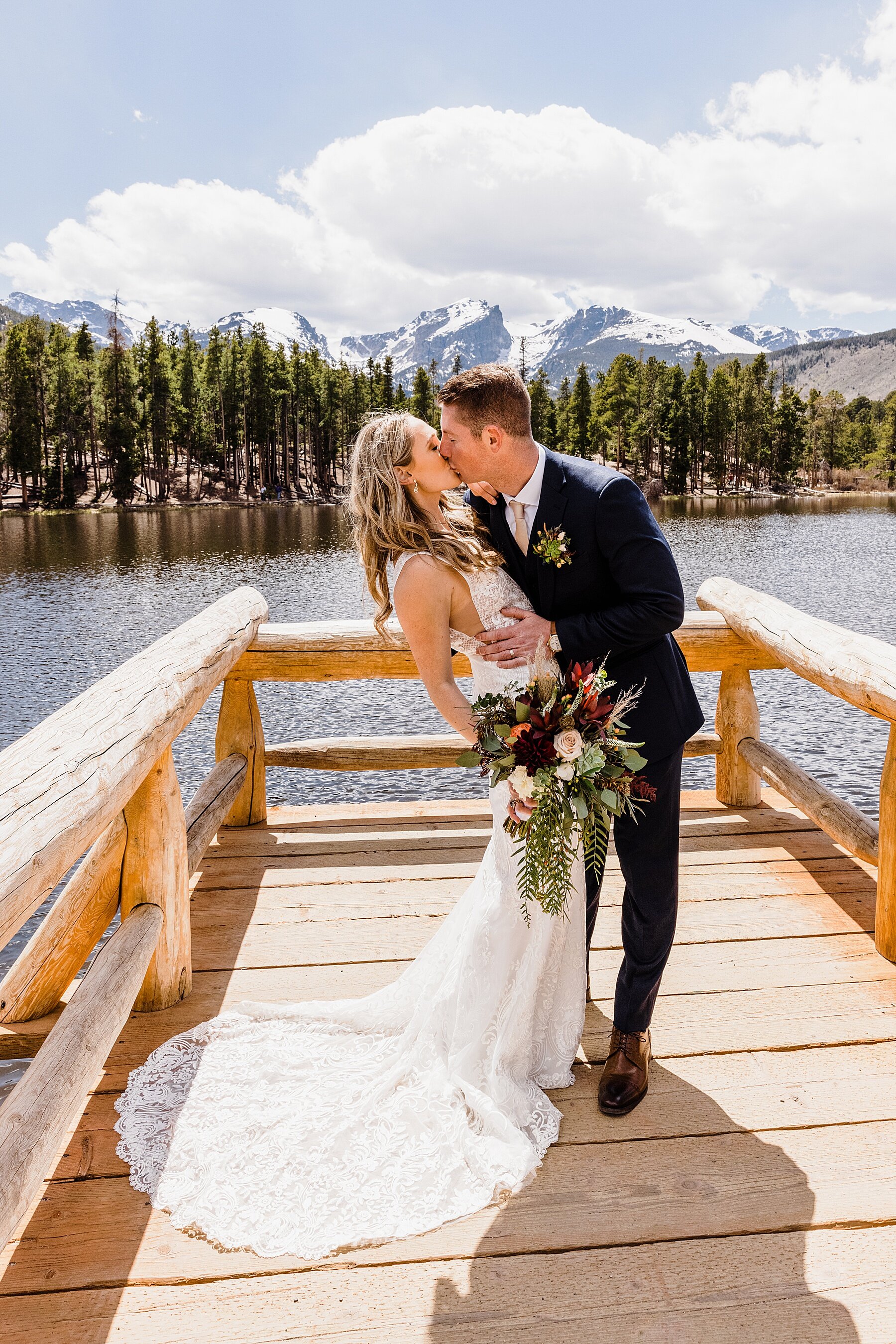 Rocky Mountain National Park Elopement at 3M Curve and Bear Lake