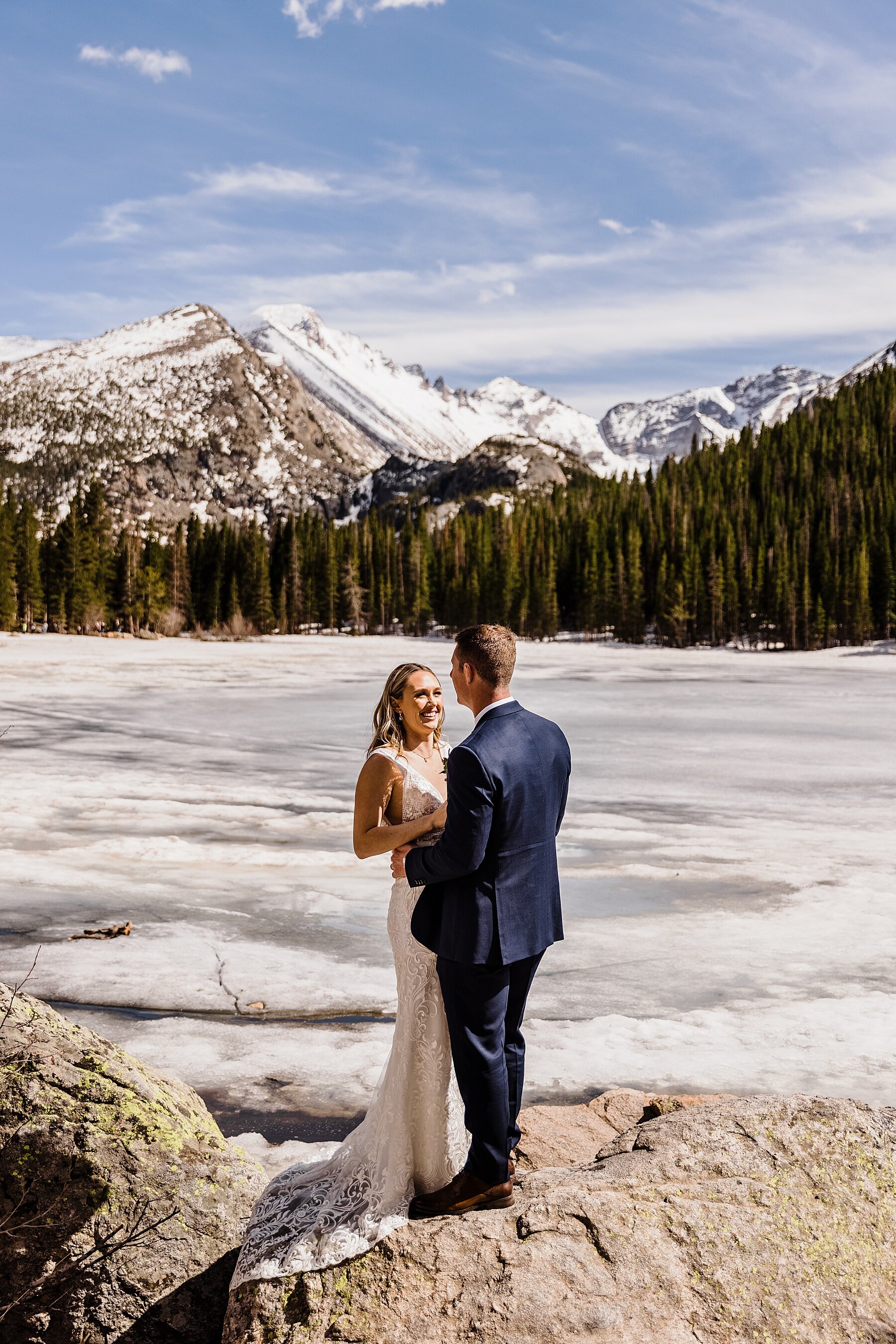 Rocky Mountain National Park Elopement at 3M Curve and Bear Lake