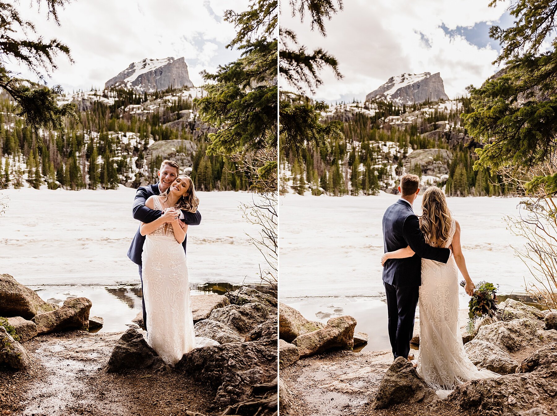 Rocky Mountain National Park Elopement at 3M Curve and Bear Lake