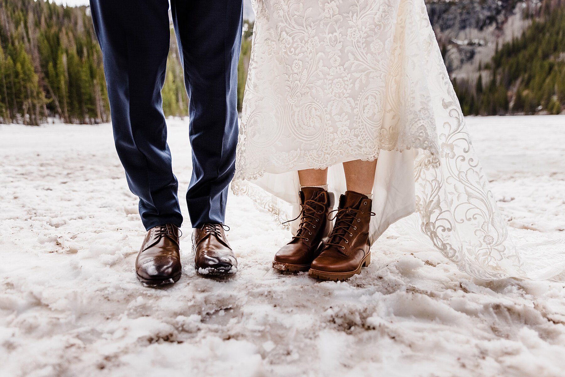 Rocky Mountain National Park Elopement at 3M Curve and Bear Lake